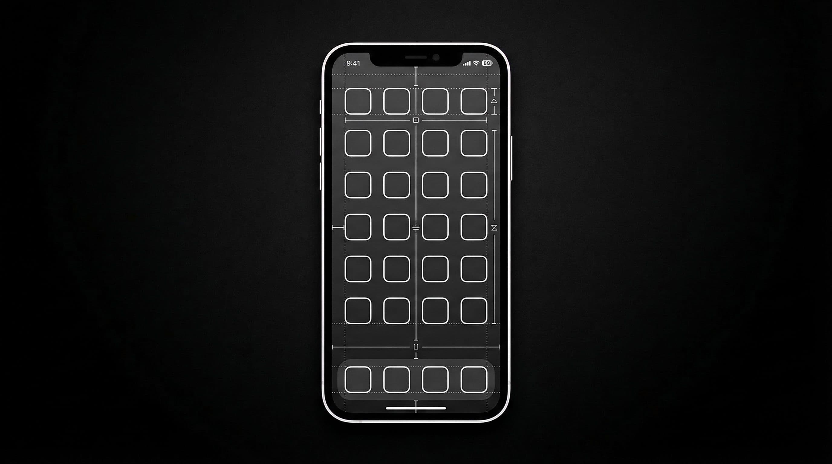 Icon-safe AI wallpaper design guide