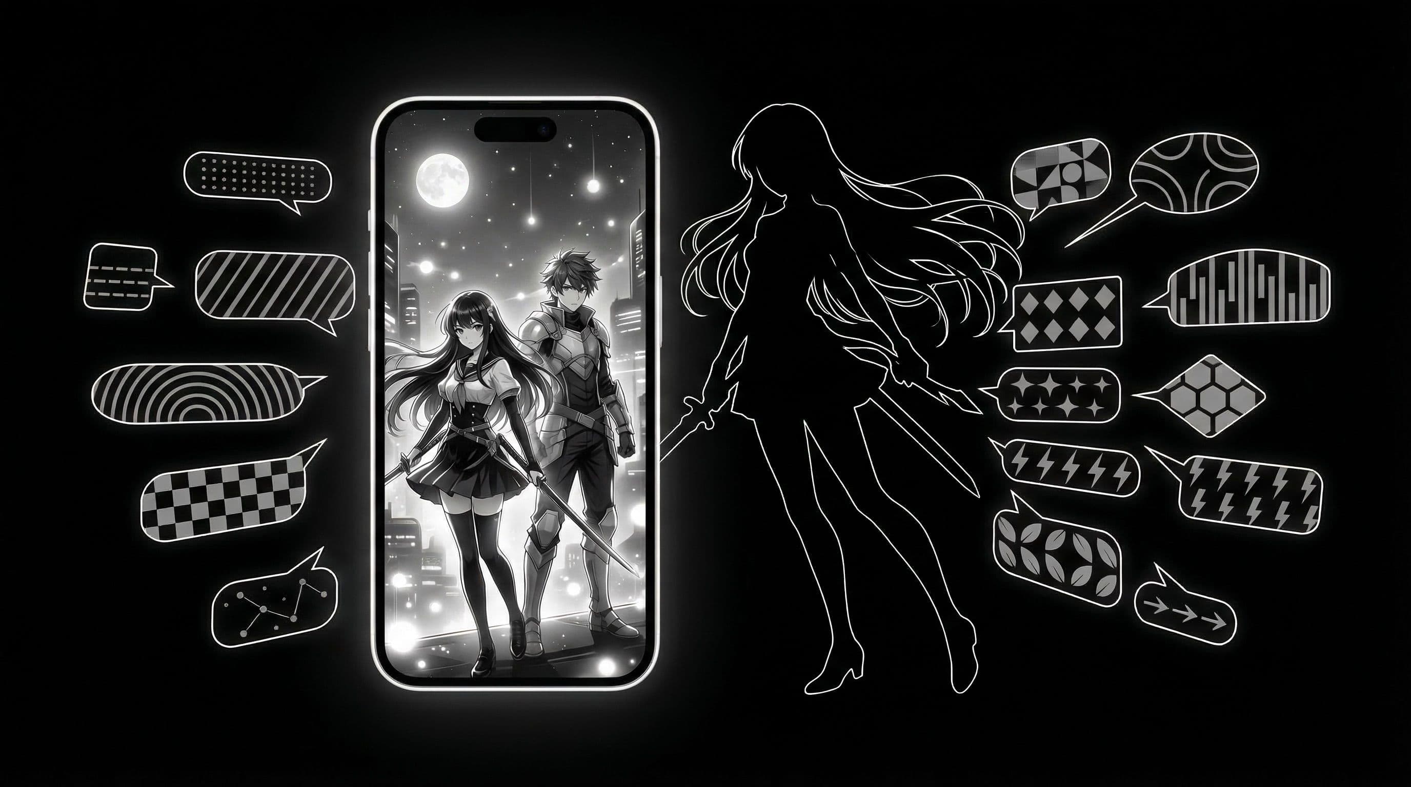 Anime wallpaper prompt writing examples