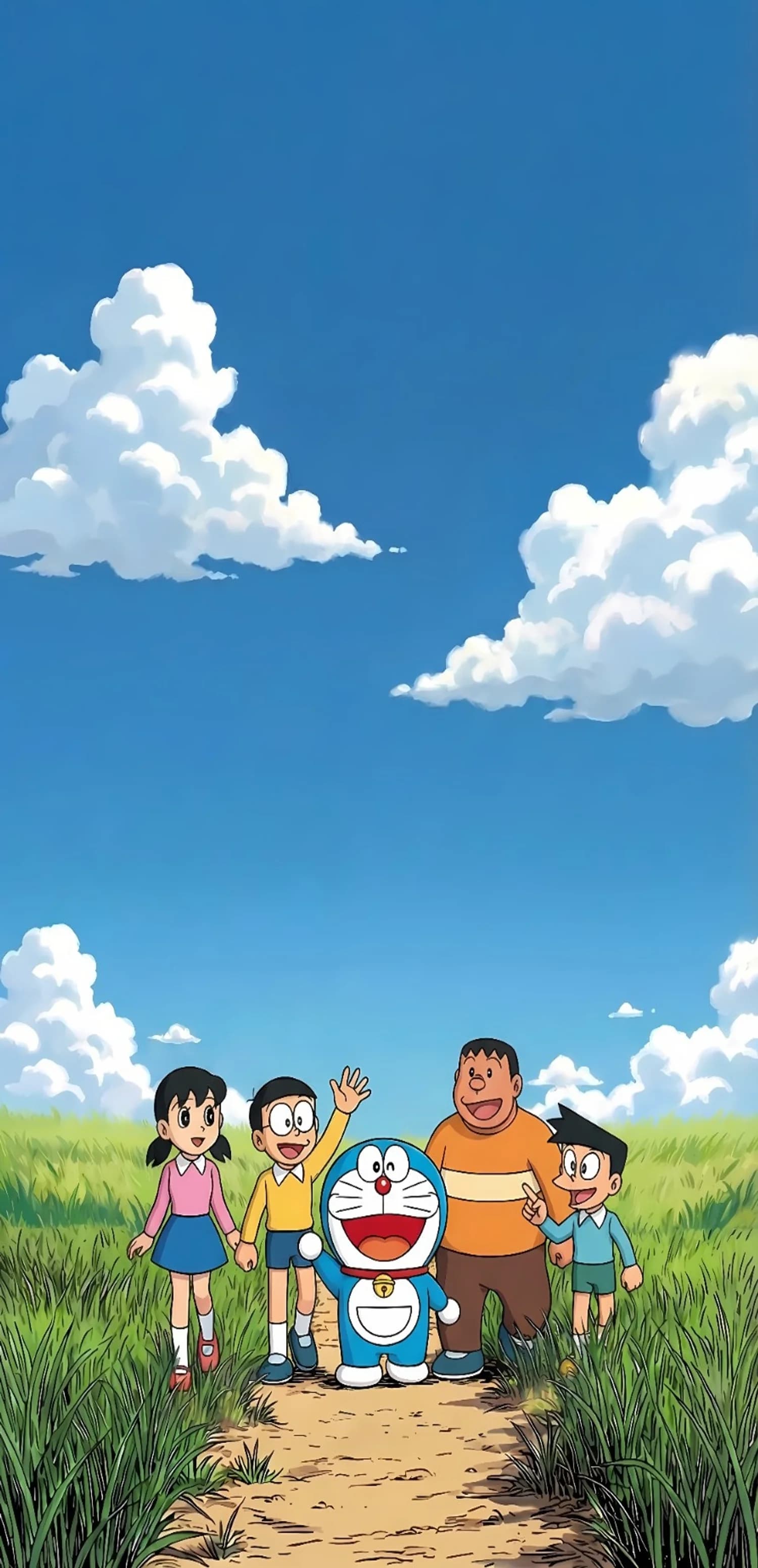 Doraemon with All his friends