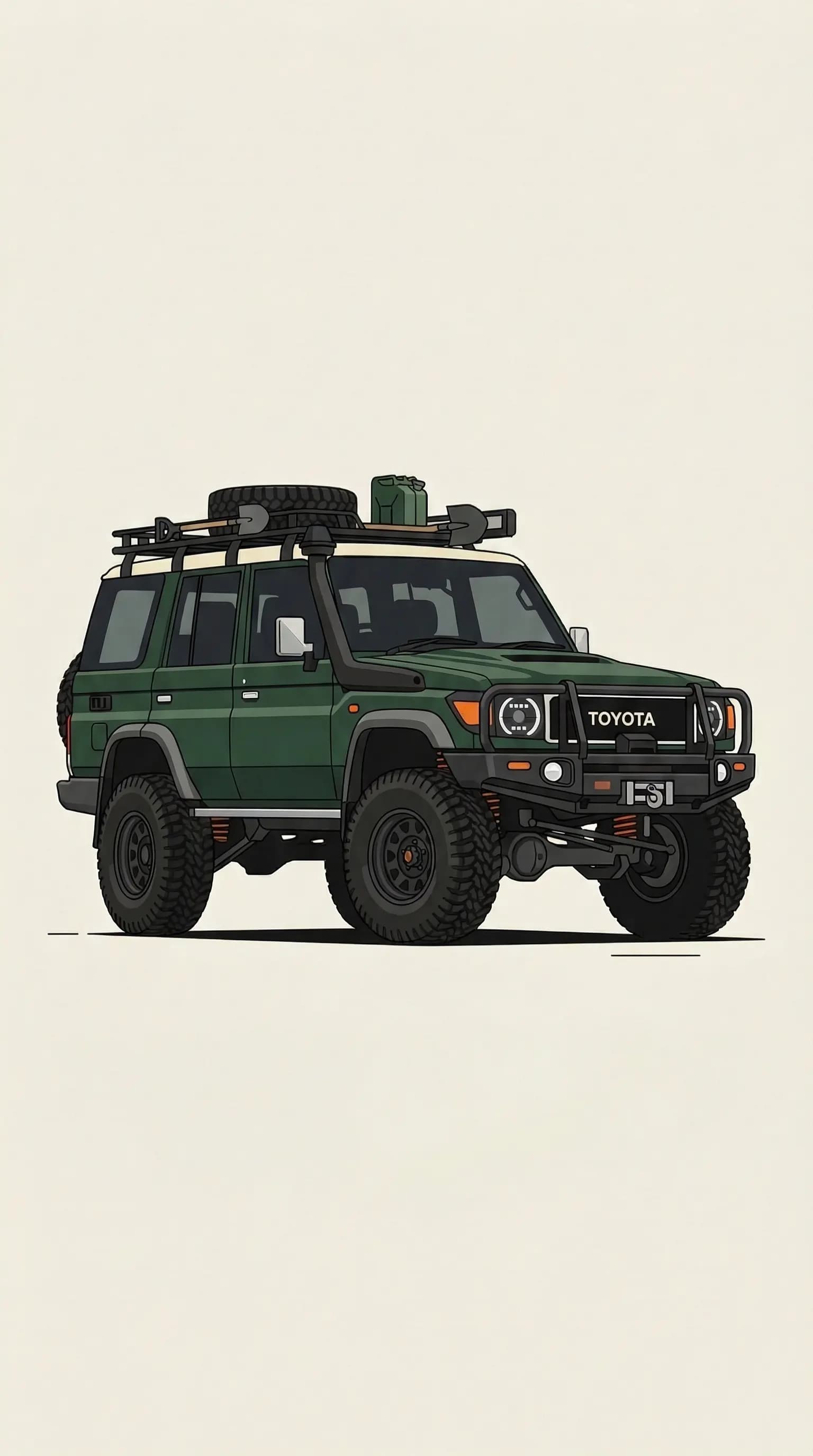 Green Toyota Off-Road Adventure by pixel Pulse