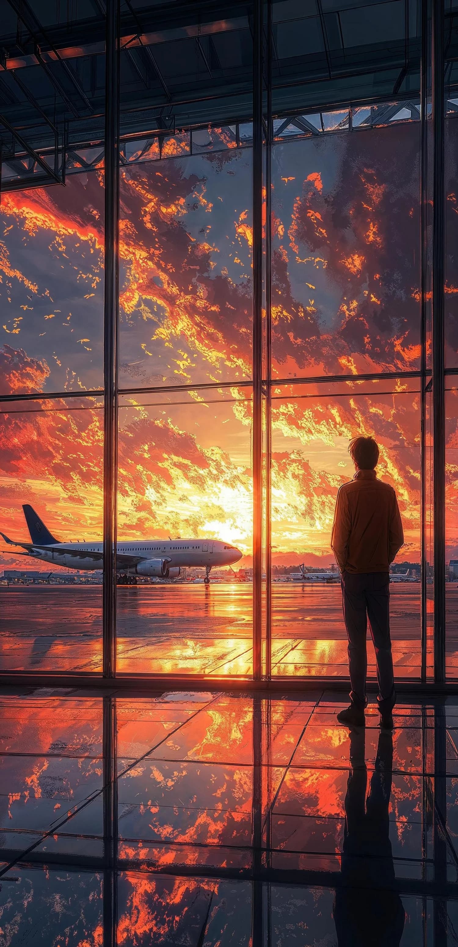 Sunset Airport Gaze