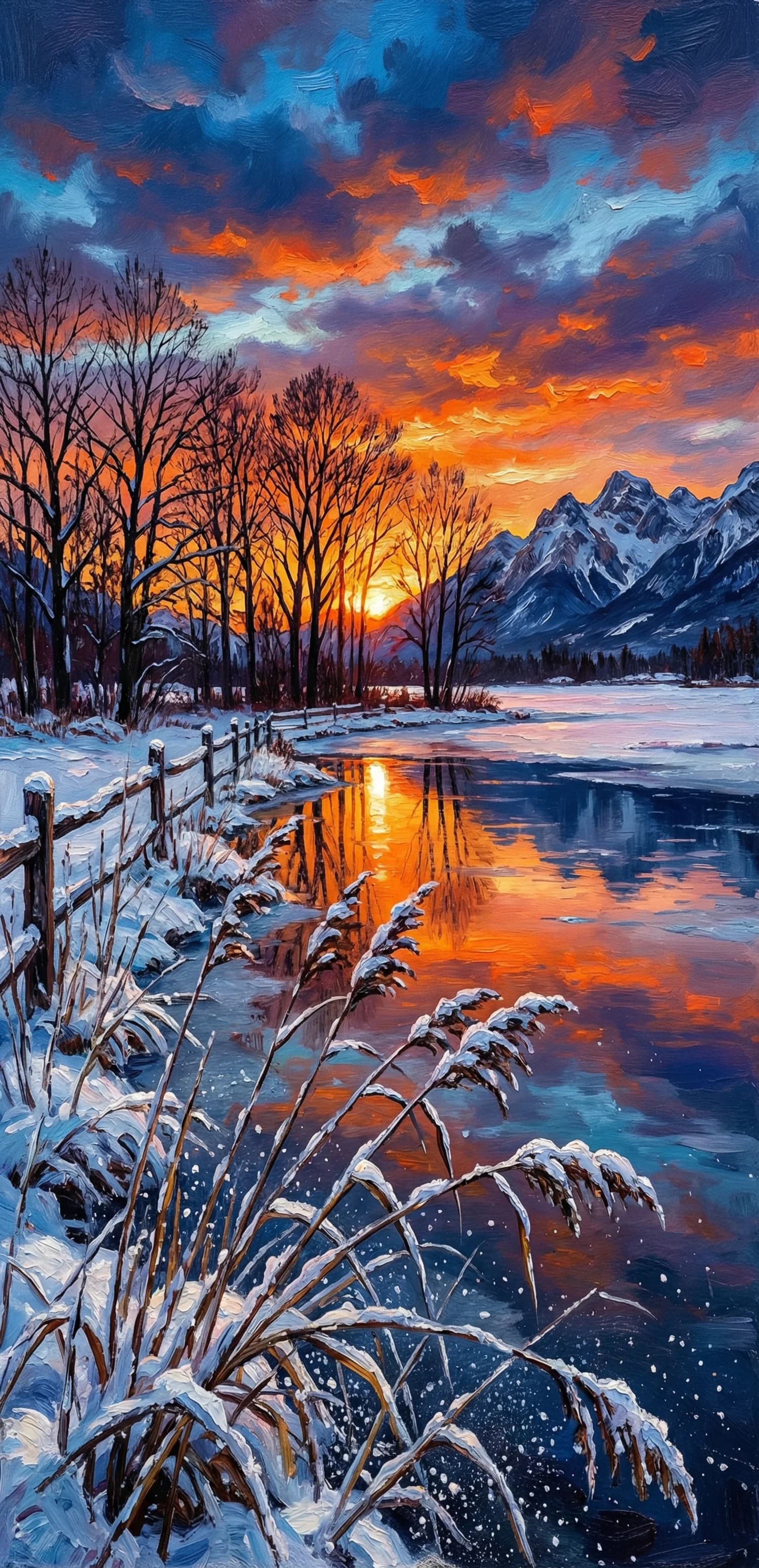 Winter Sunset Serenity