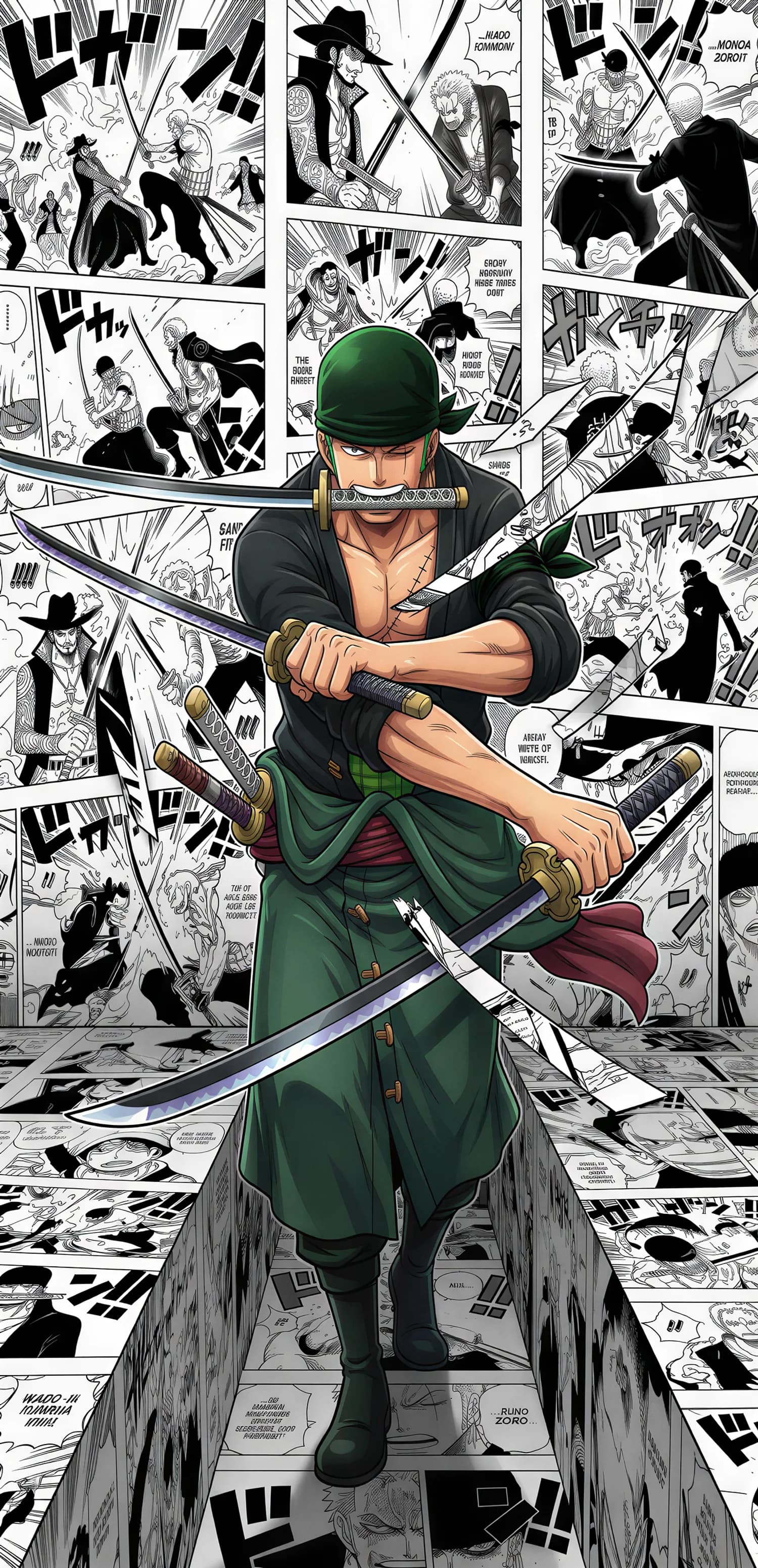 Roronoa Zoro  — Three Sword Demon