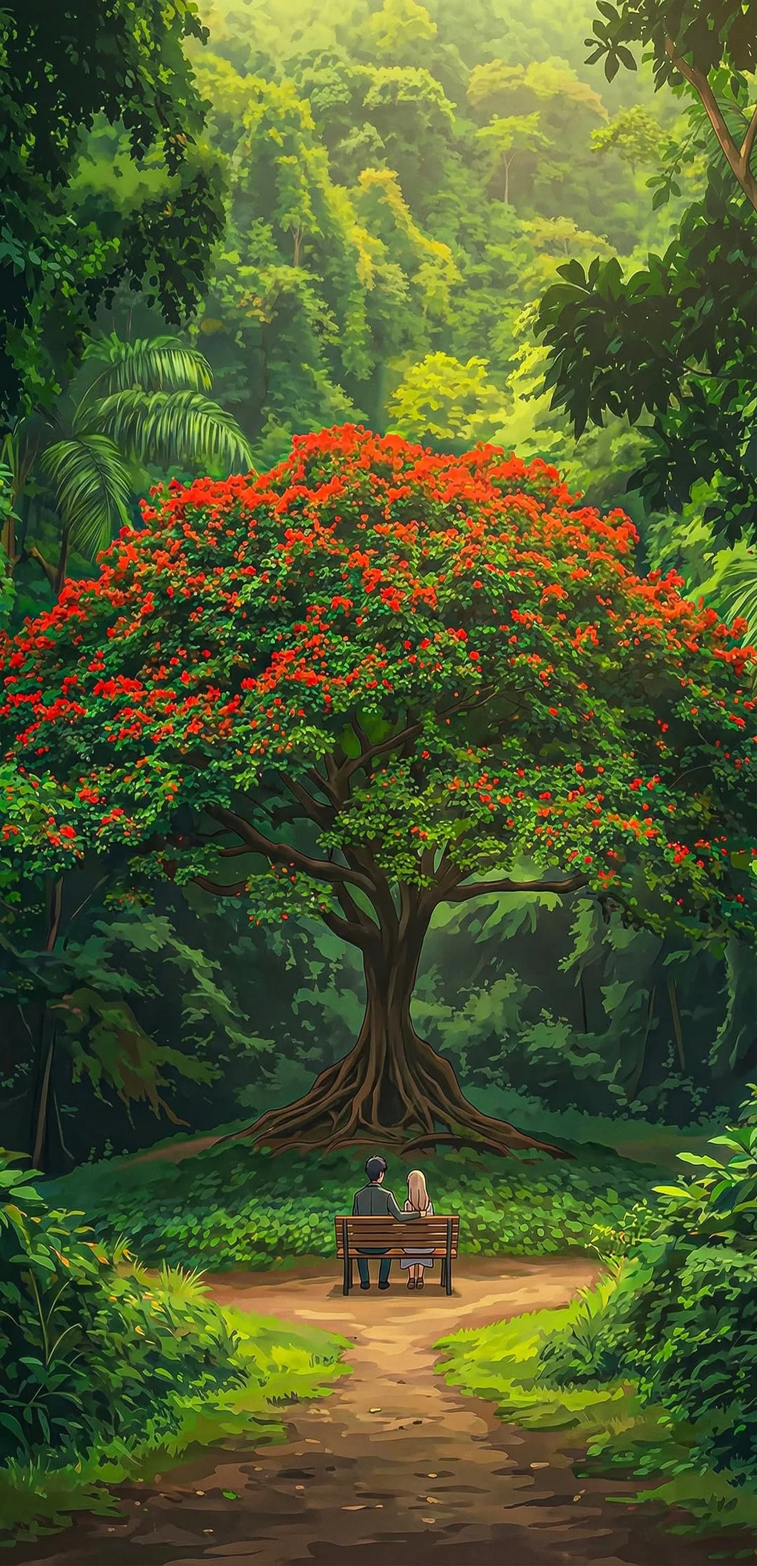 Couple Under Tree