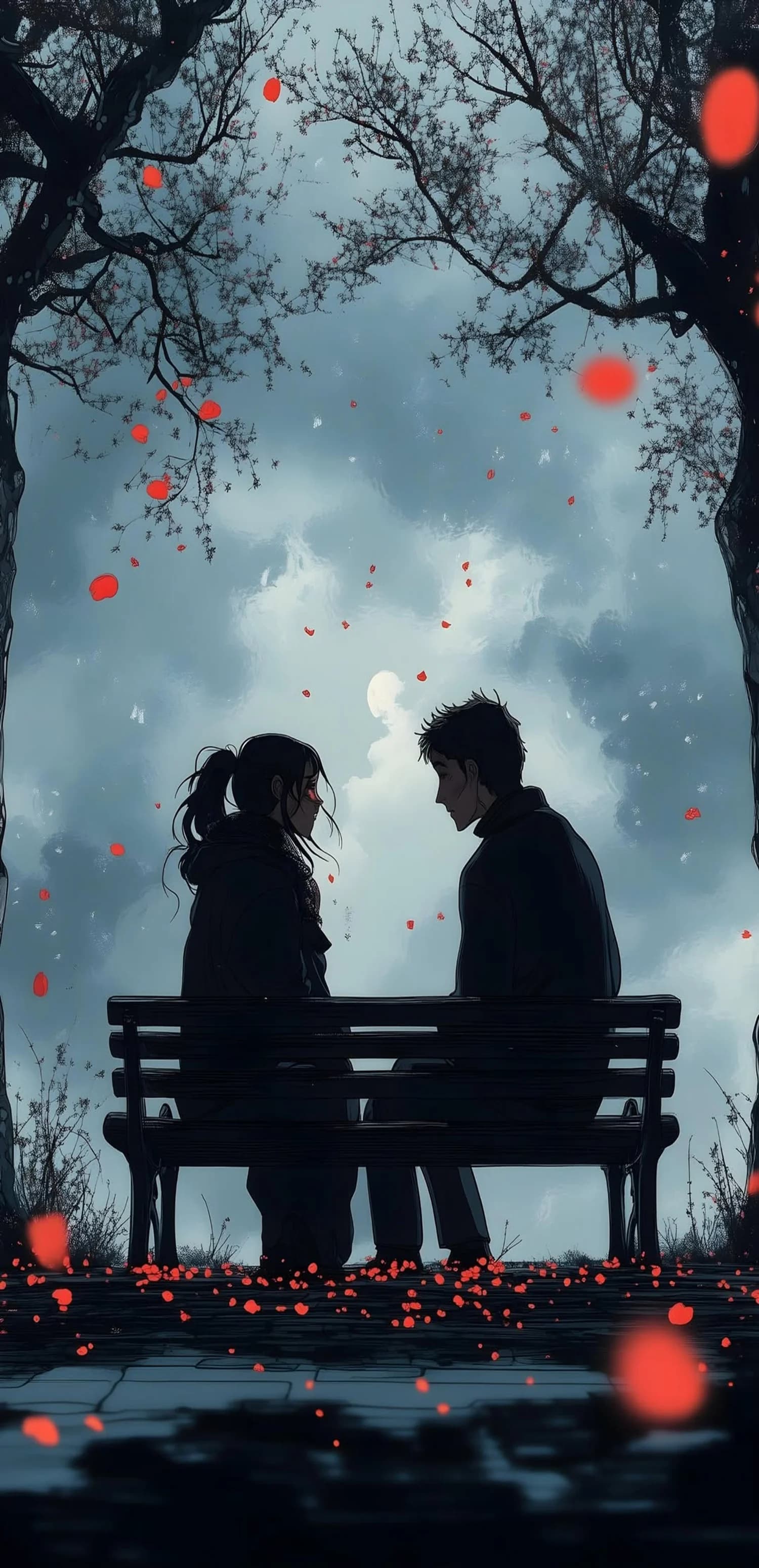 Couple Under Moonlight