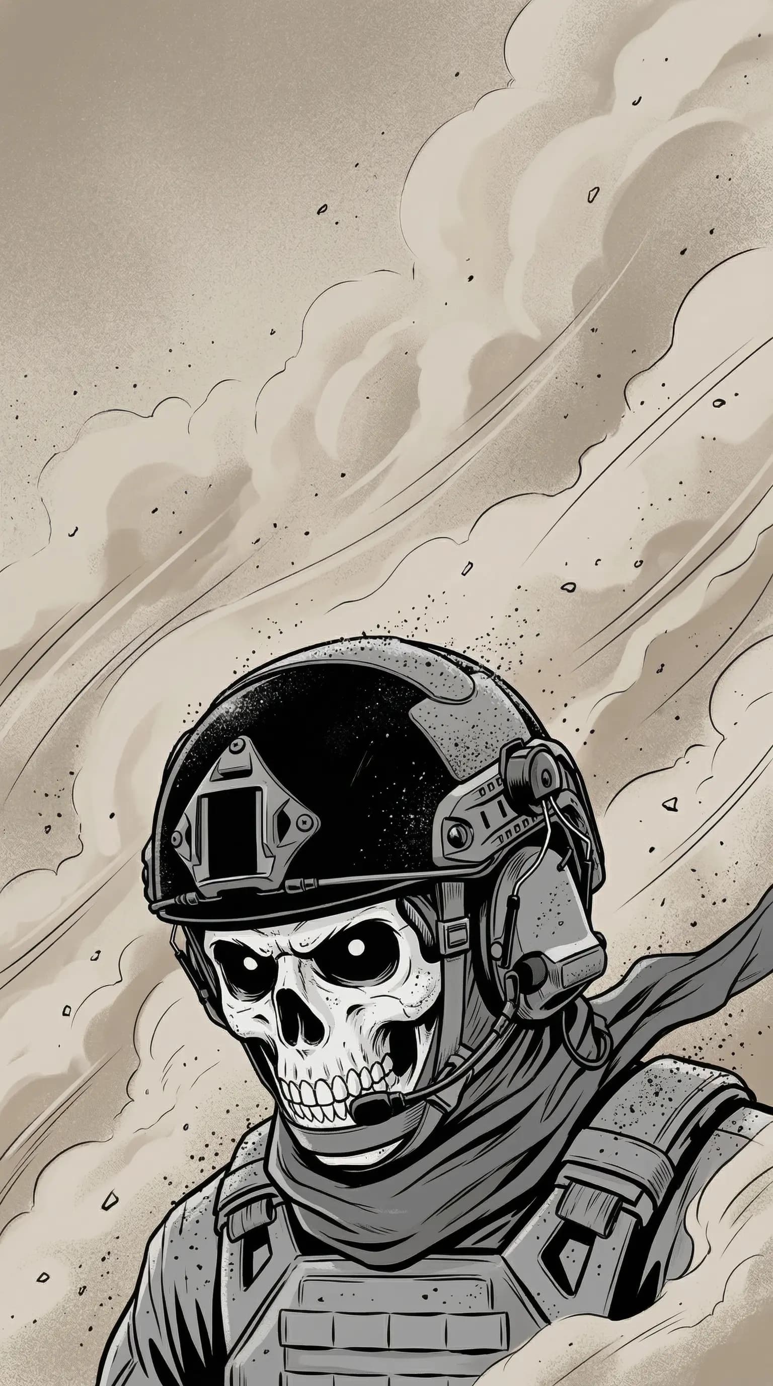 COD Skull soldier in the desert