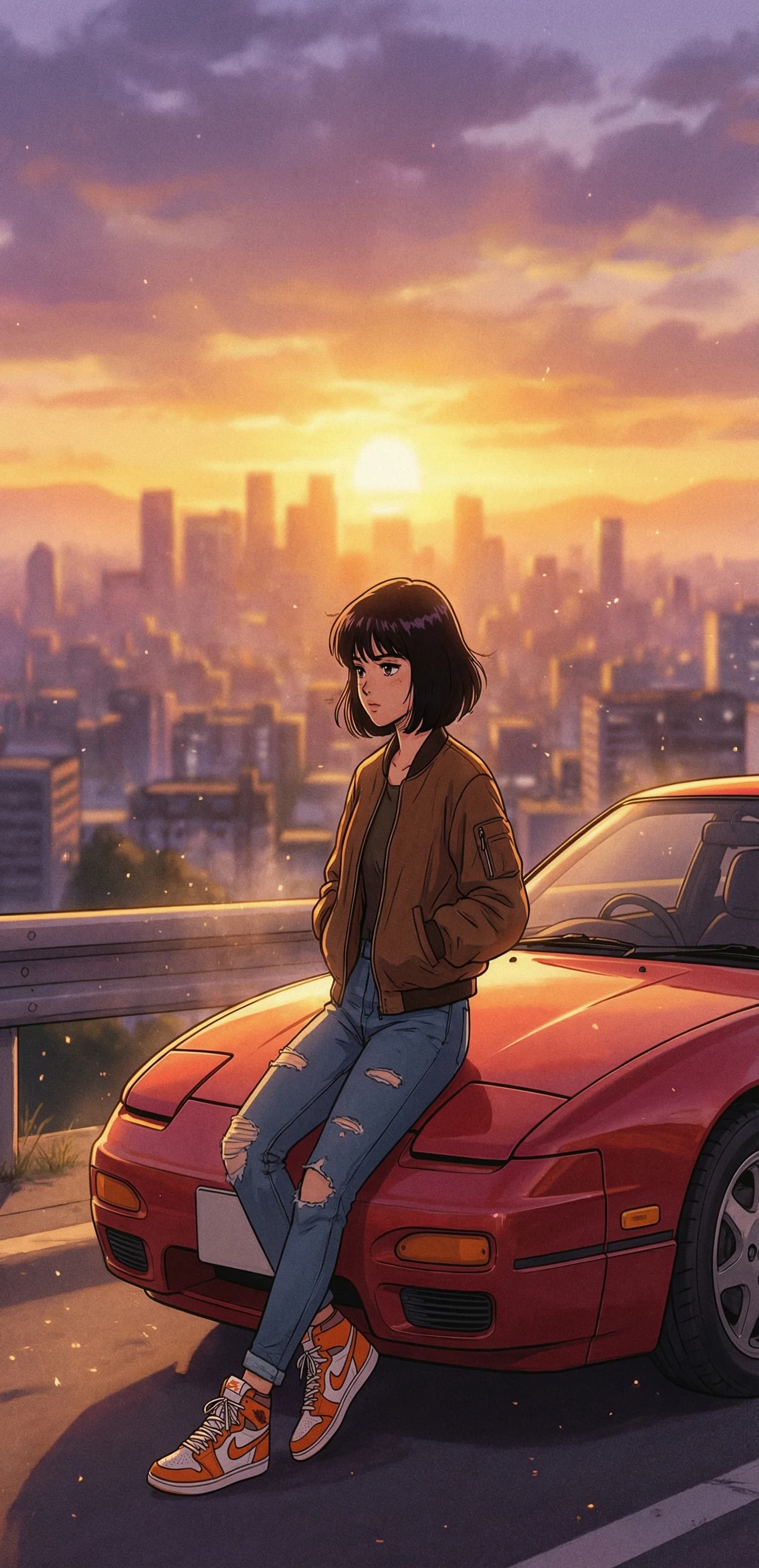 City Sunset Girl