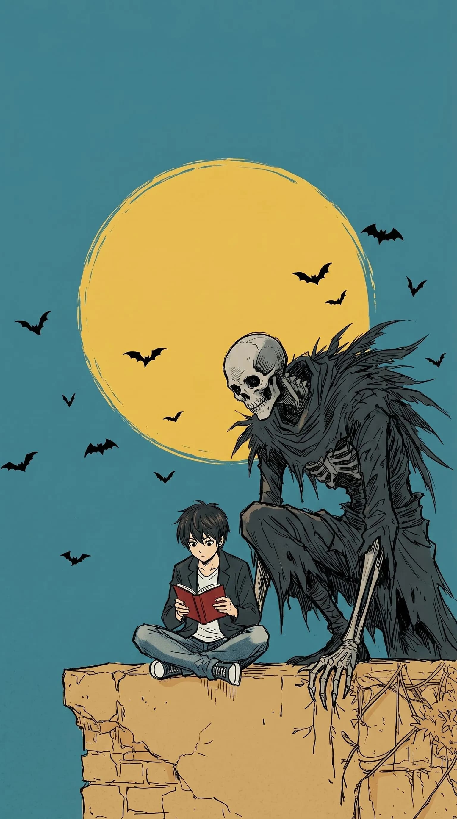 Boy Reading Book & Entity Sitting