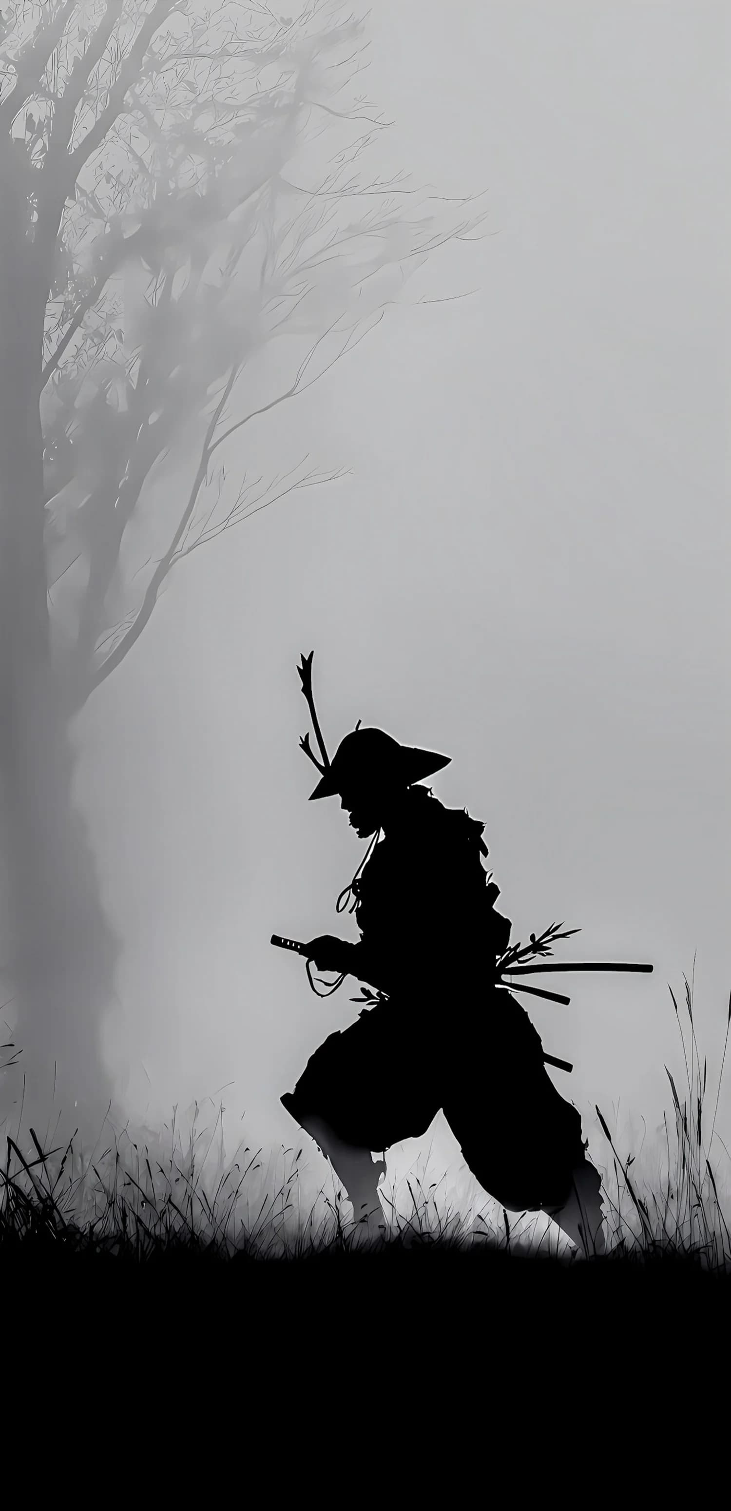 Samurai In Fog