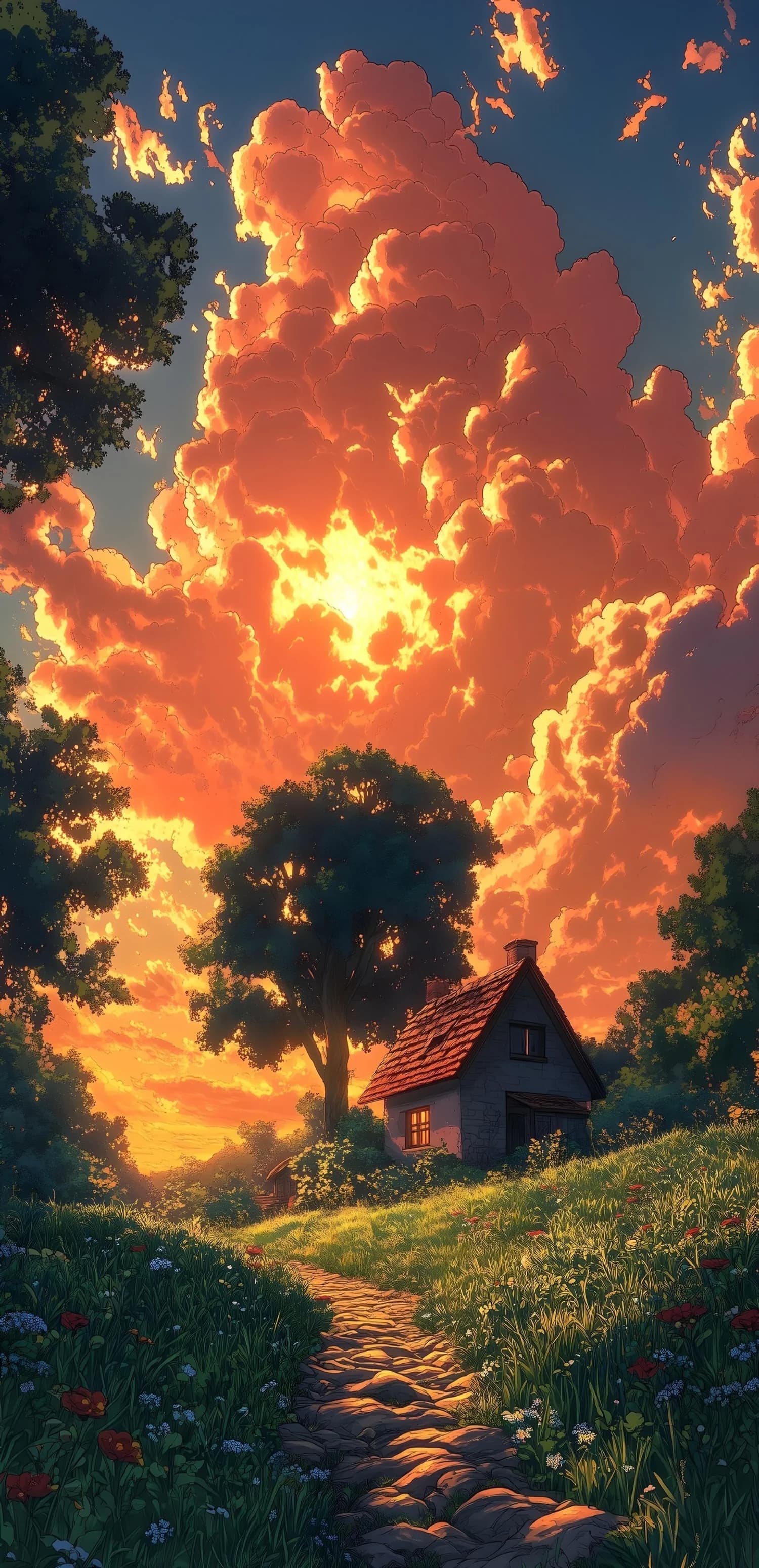 Sunset Cottage Glow