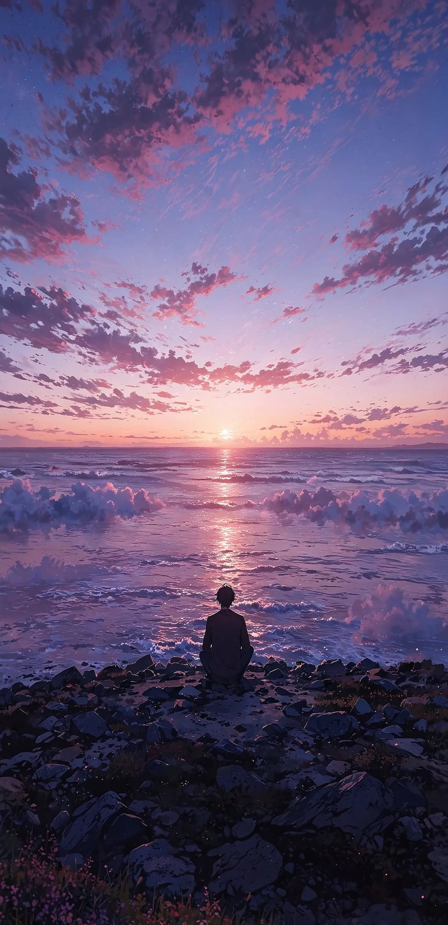 Peaceful Ocean Sunset