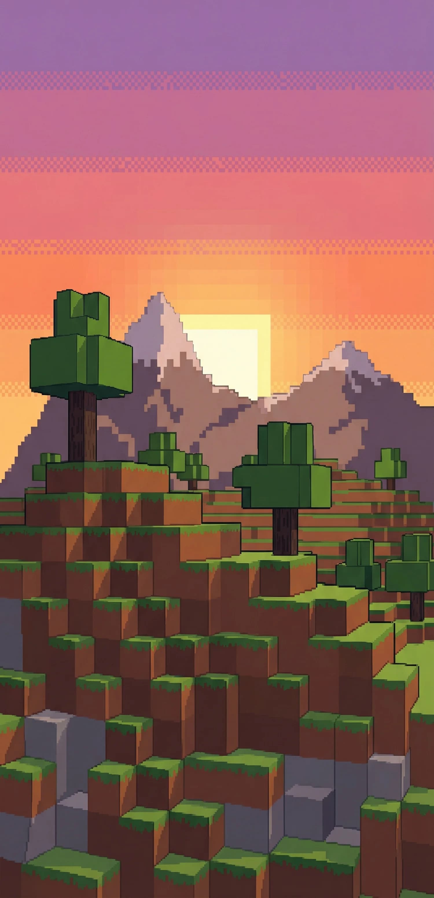 Minecraft Sunset Glow