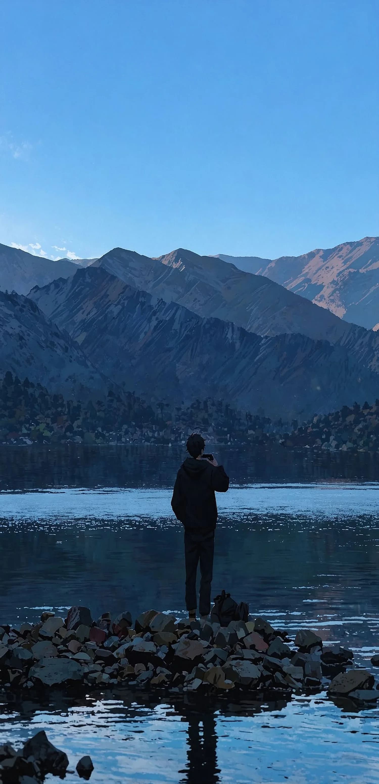 Serene Mountain Lake