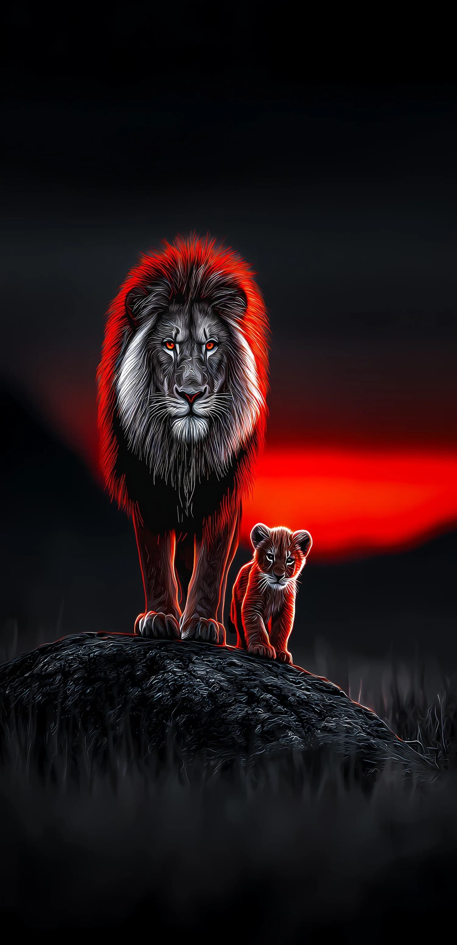 Lion And Cub