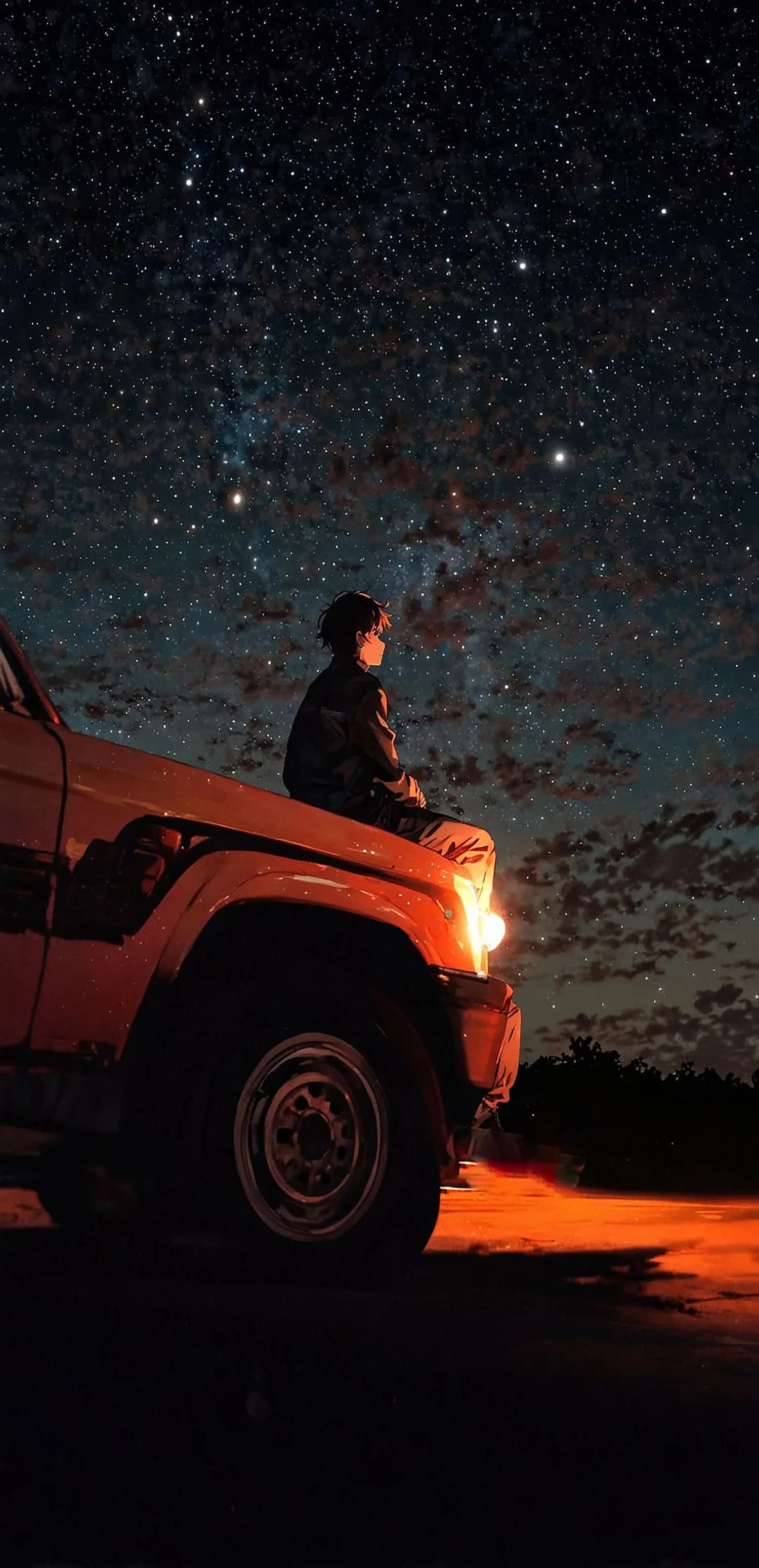 Stargazing At Night