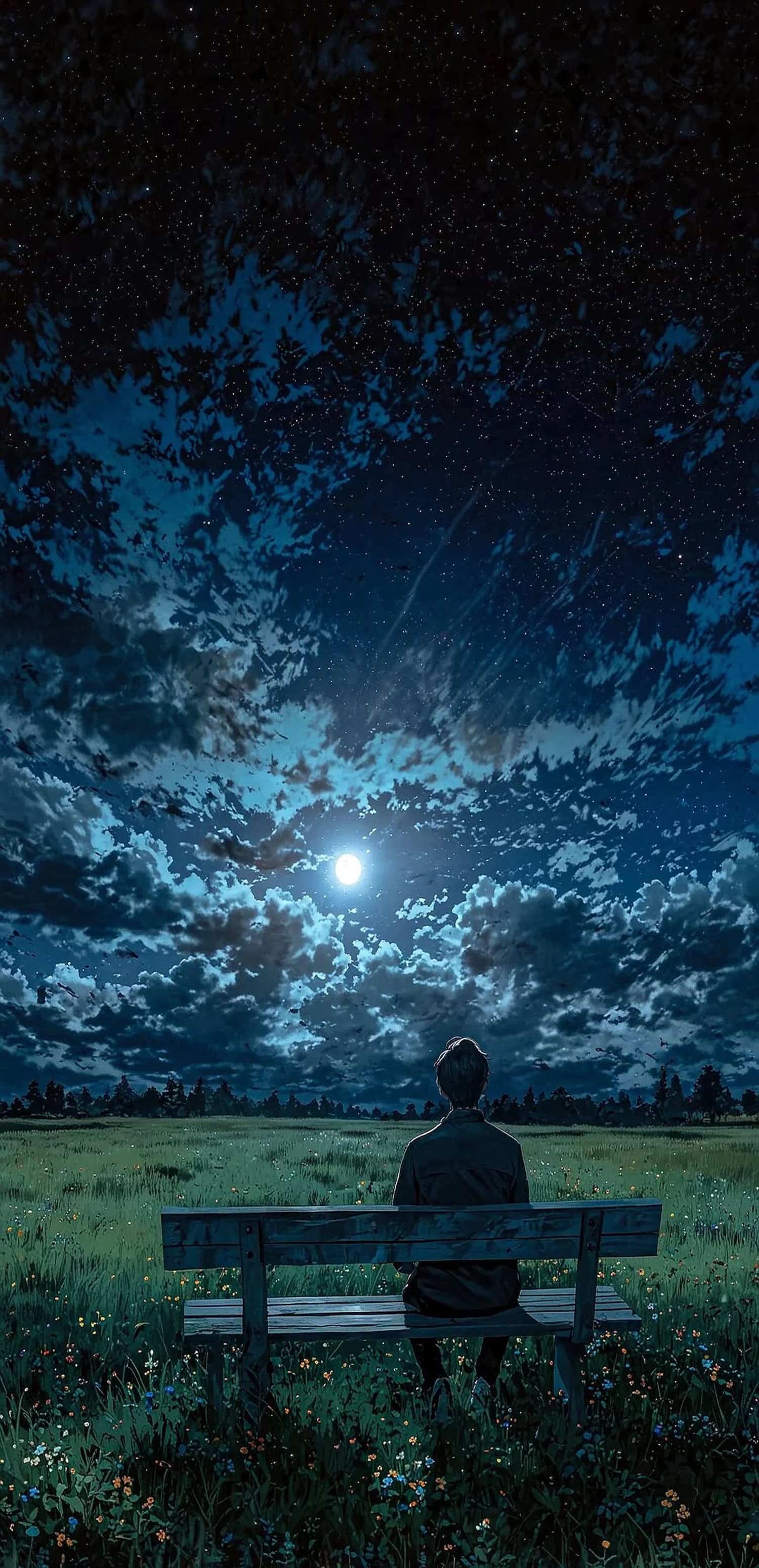 Moonlit Night Scene