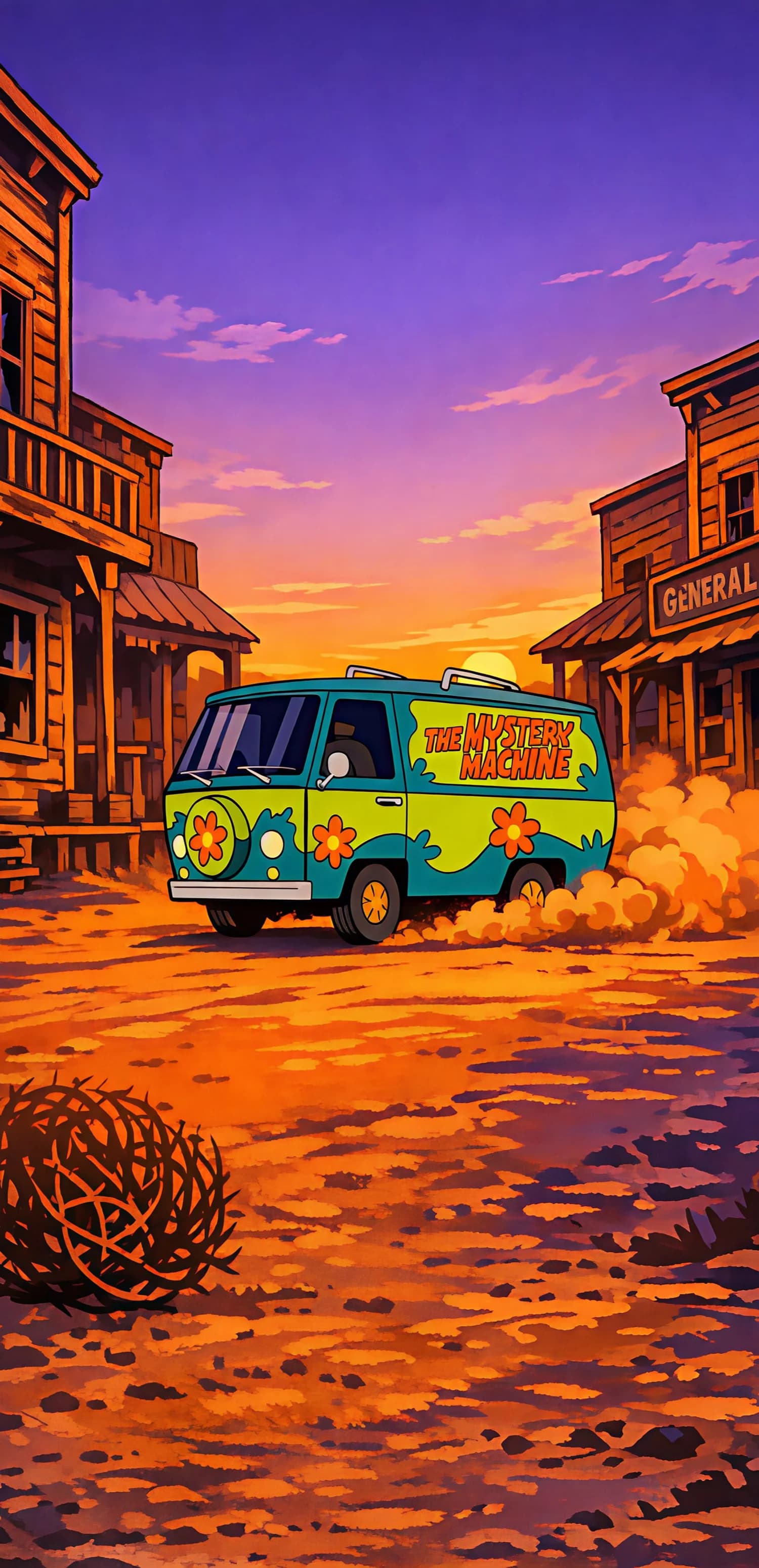 The Mystery Machine in the Wild West