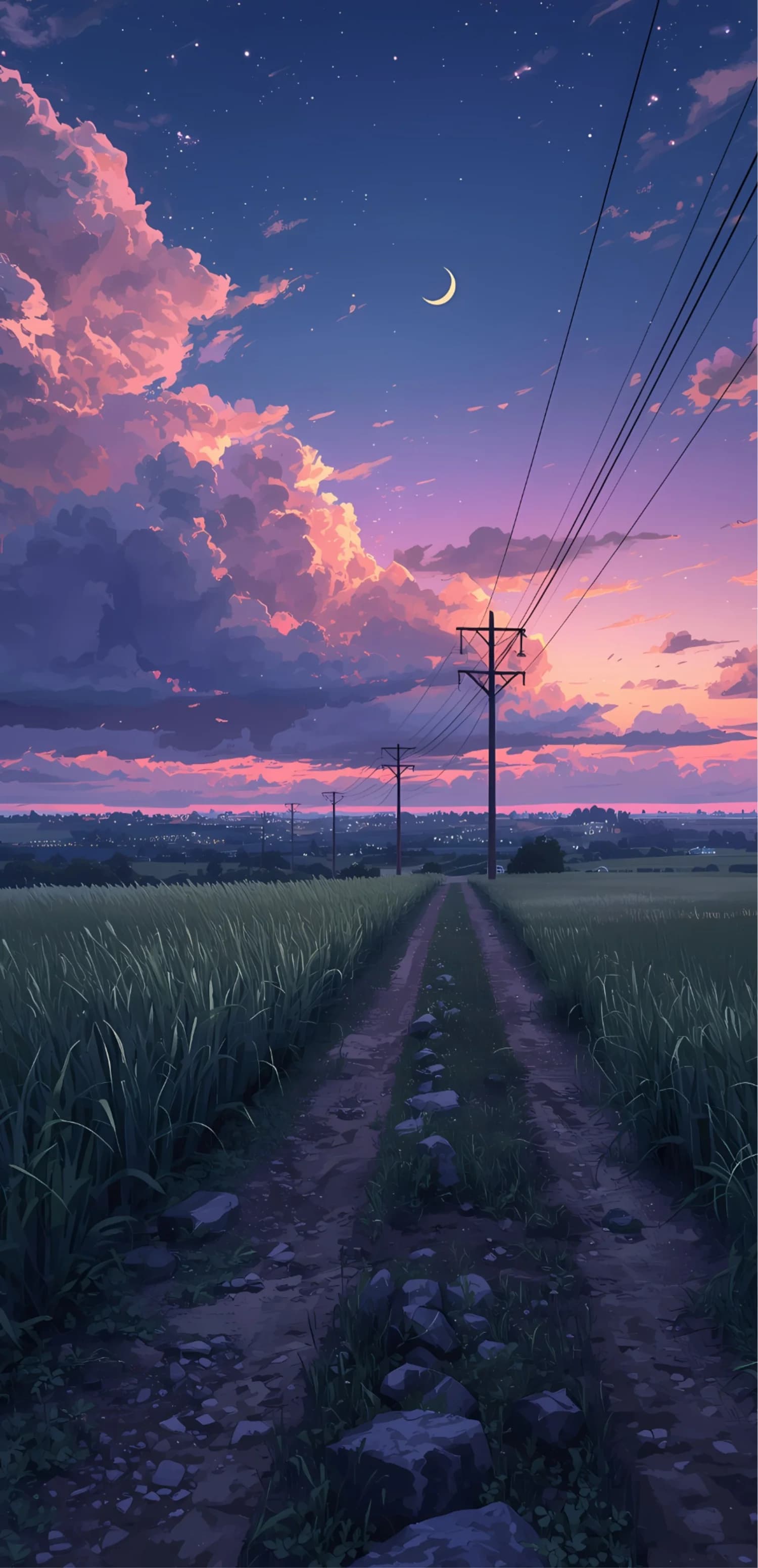 Pastel Country Road