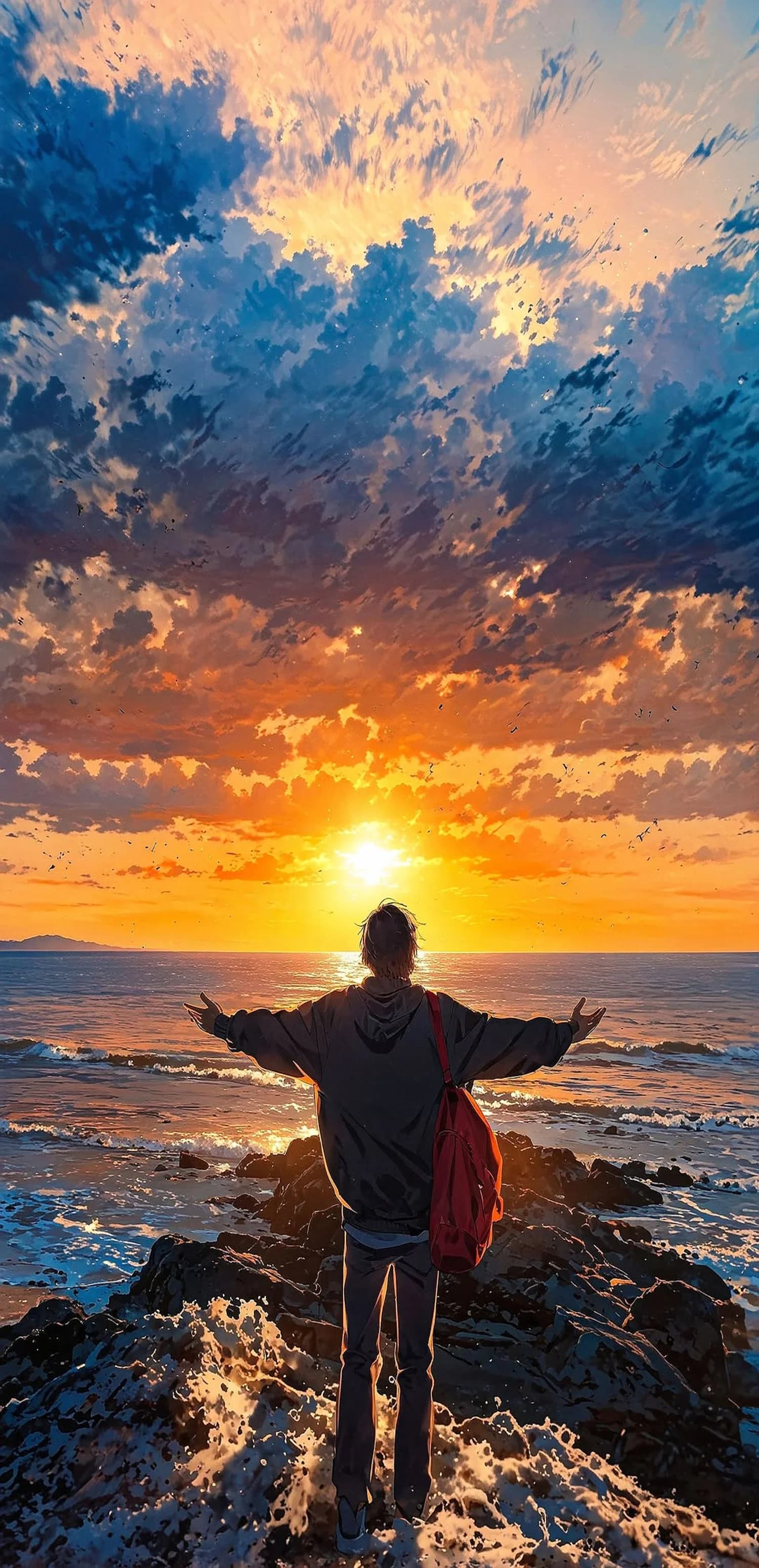 Ocean Sunset Embrace