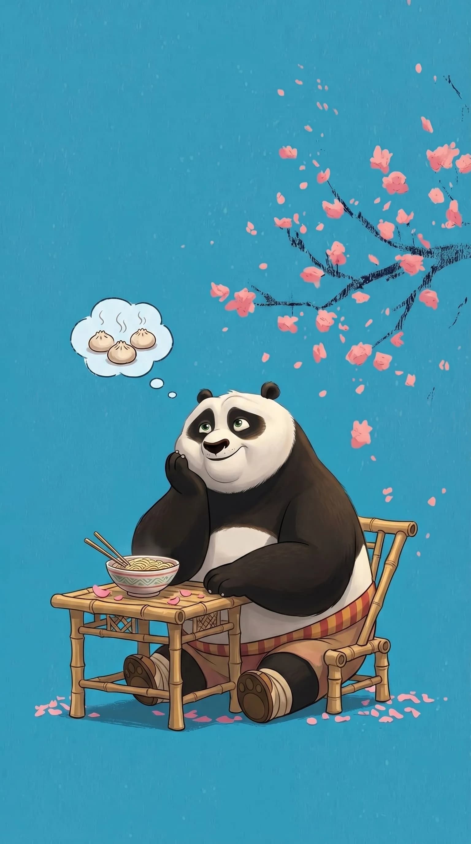 Panda DayDreaming With Dumplings