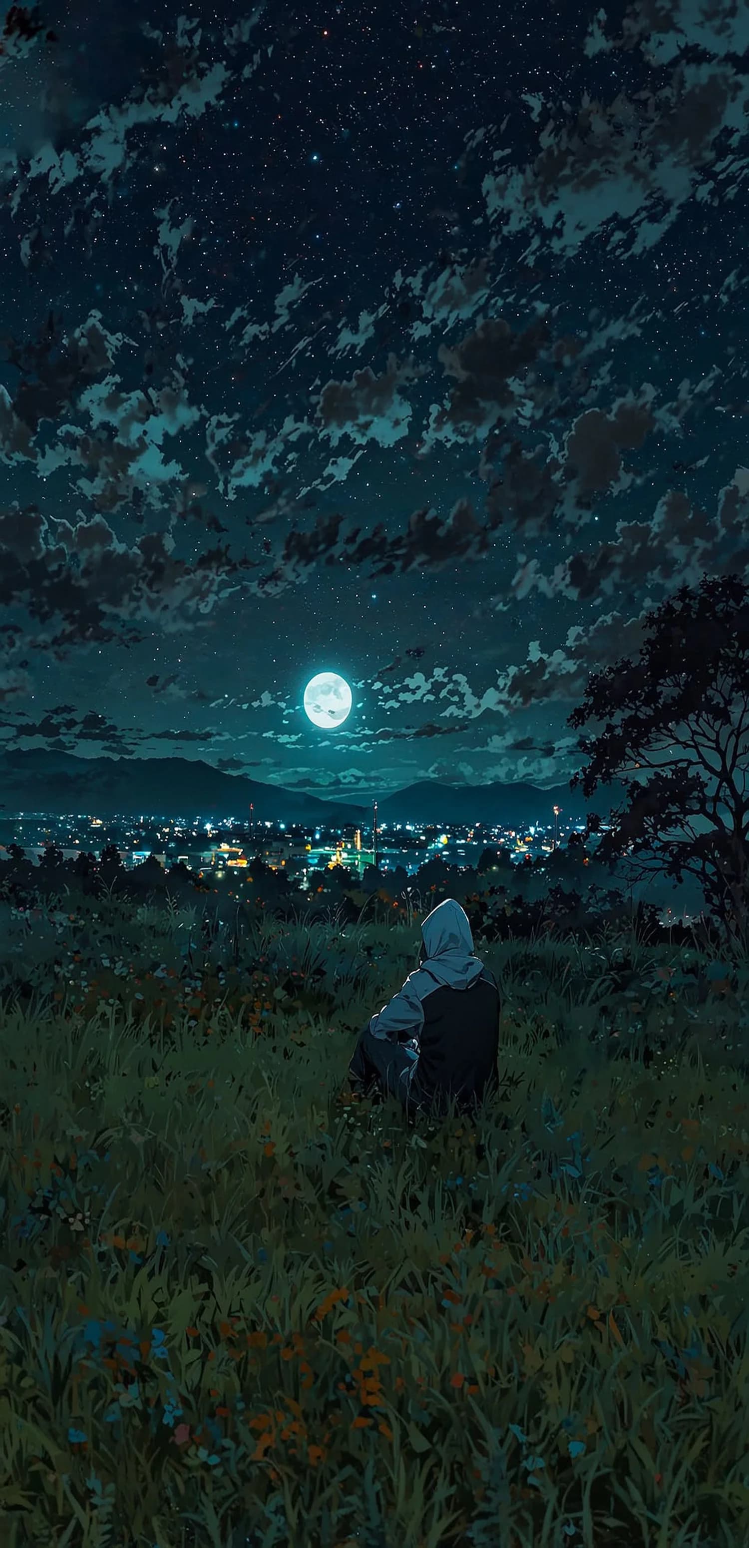 Moonlit Night Scene