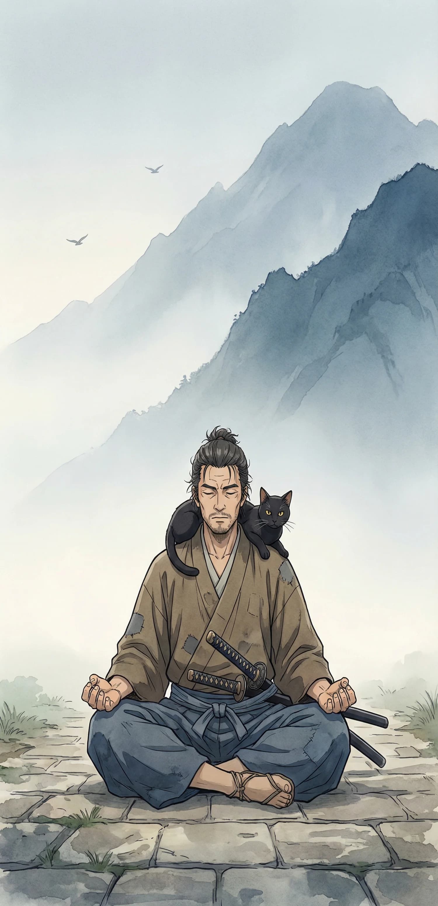 Samurai In Meditation