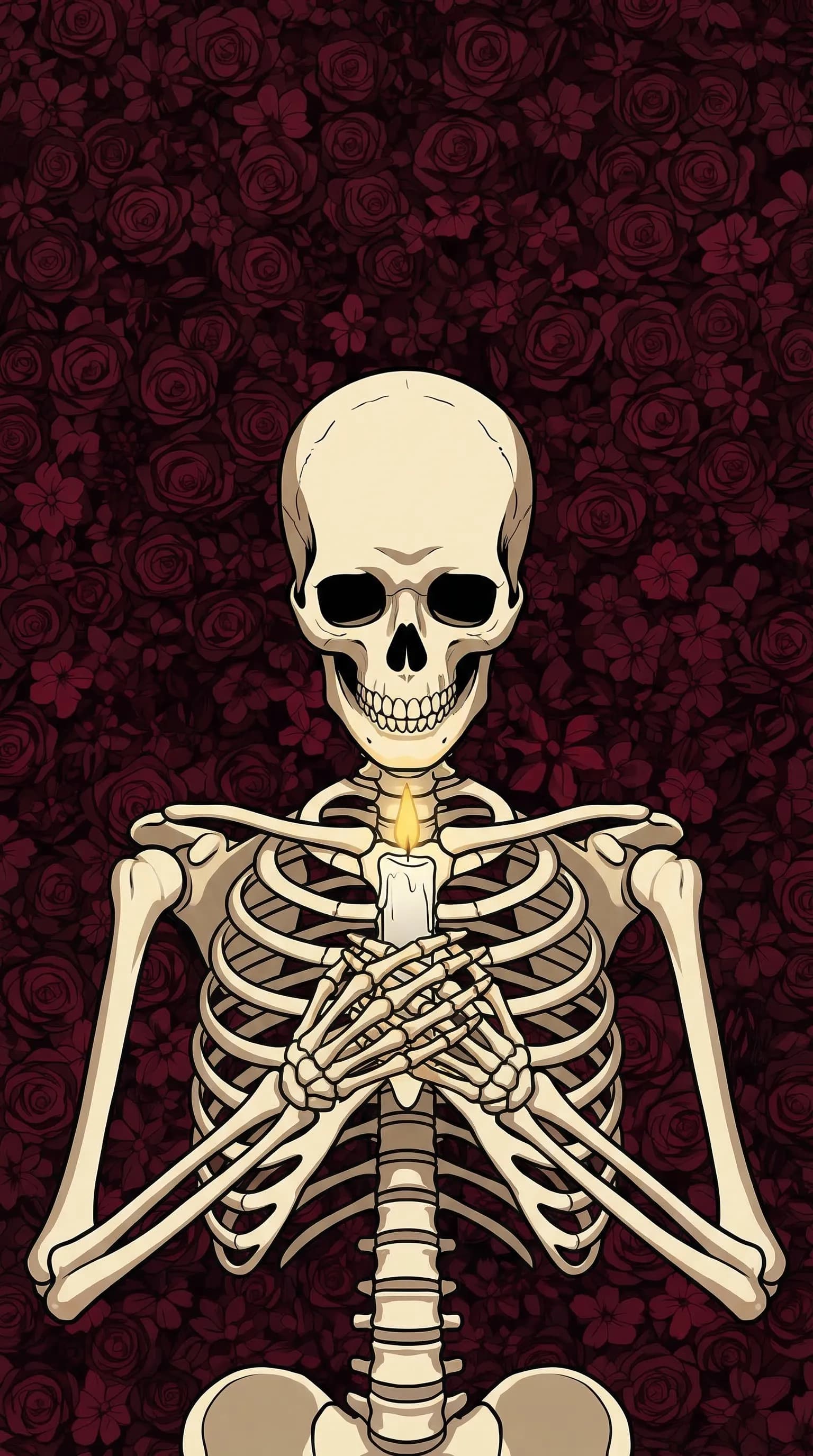 Skeleton with Candle