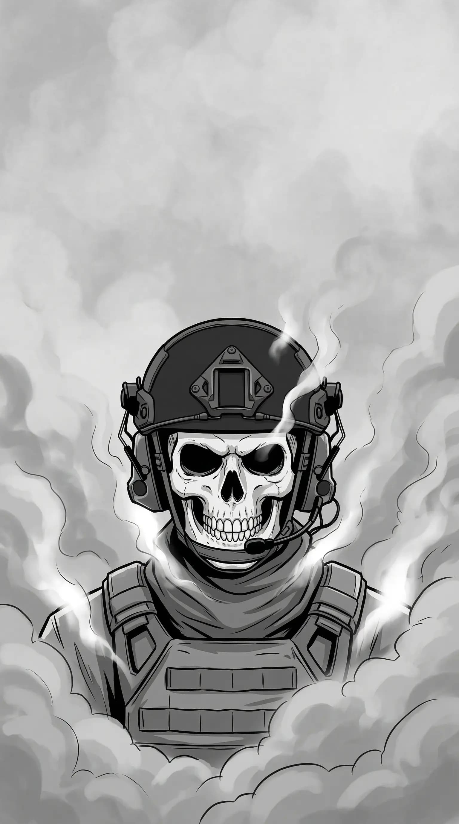 COD Smoke Skull Soldier