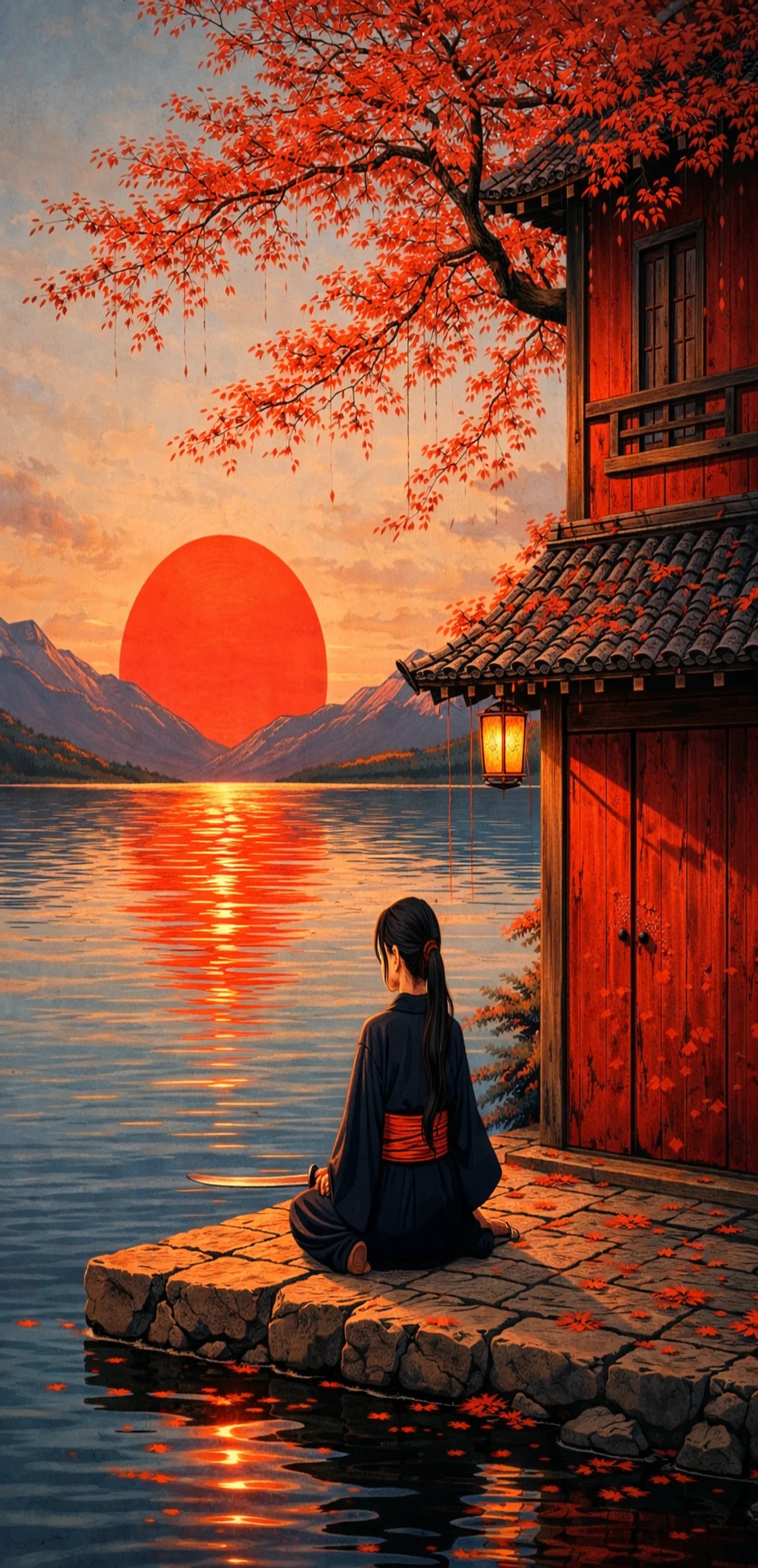 Autumn Sunset Serenity