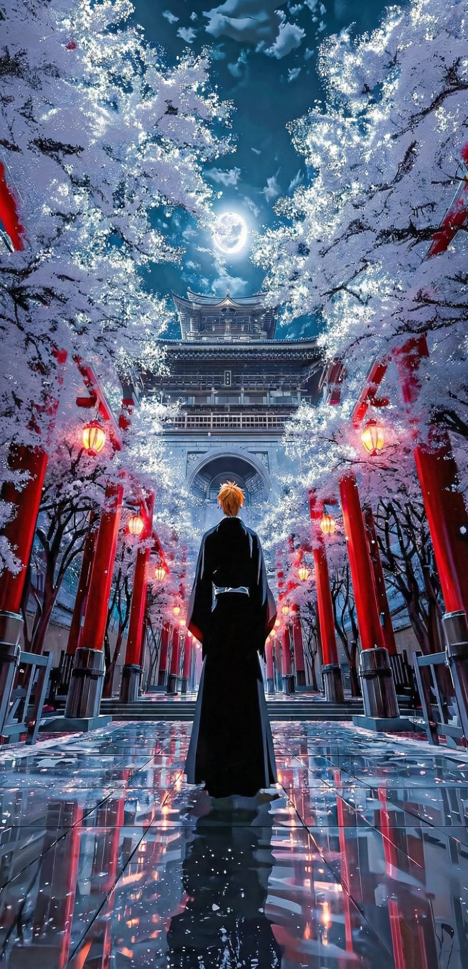 Moonlit Sakura Gateway