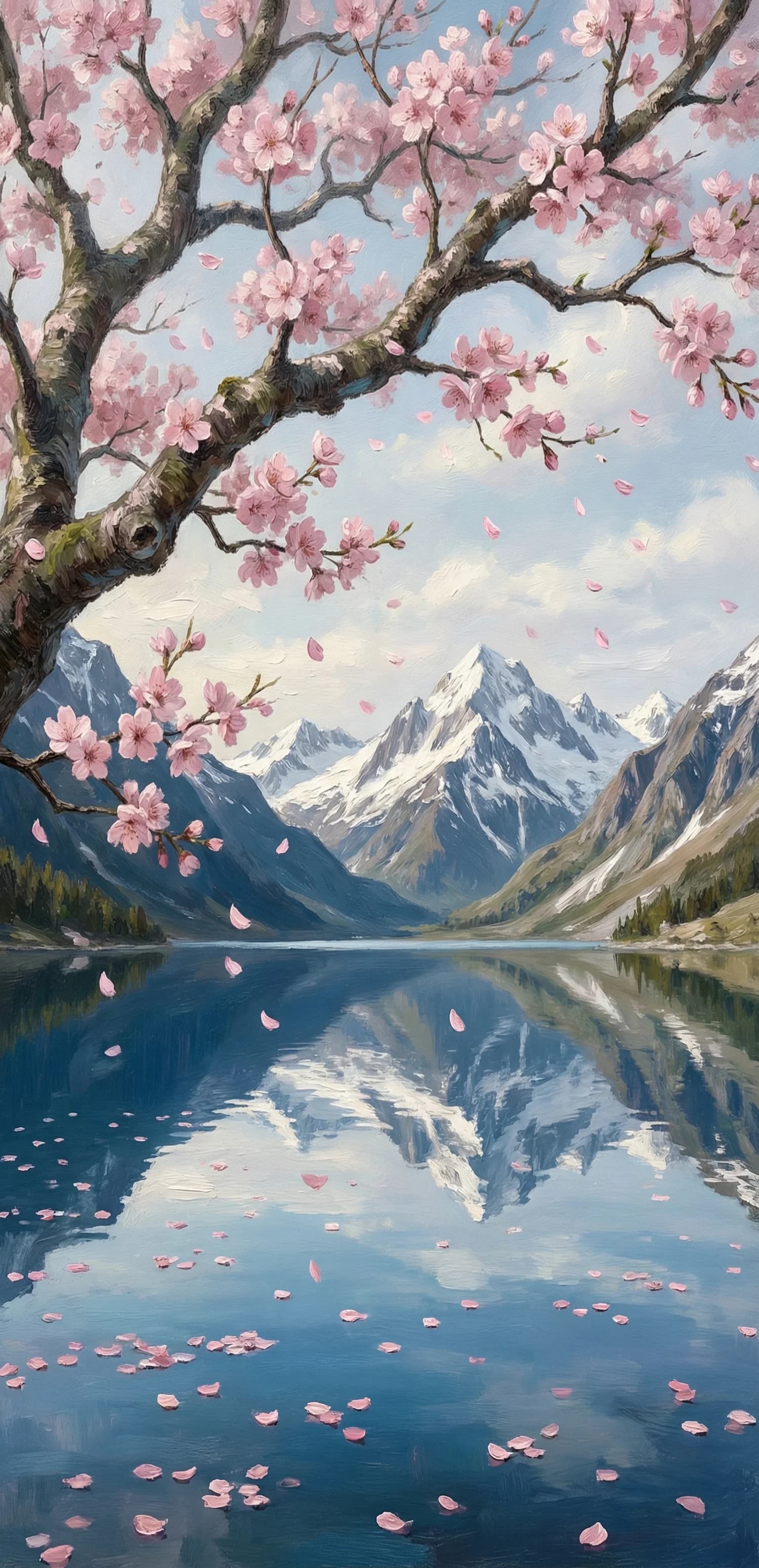 Blooming Mountain Lake