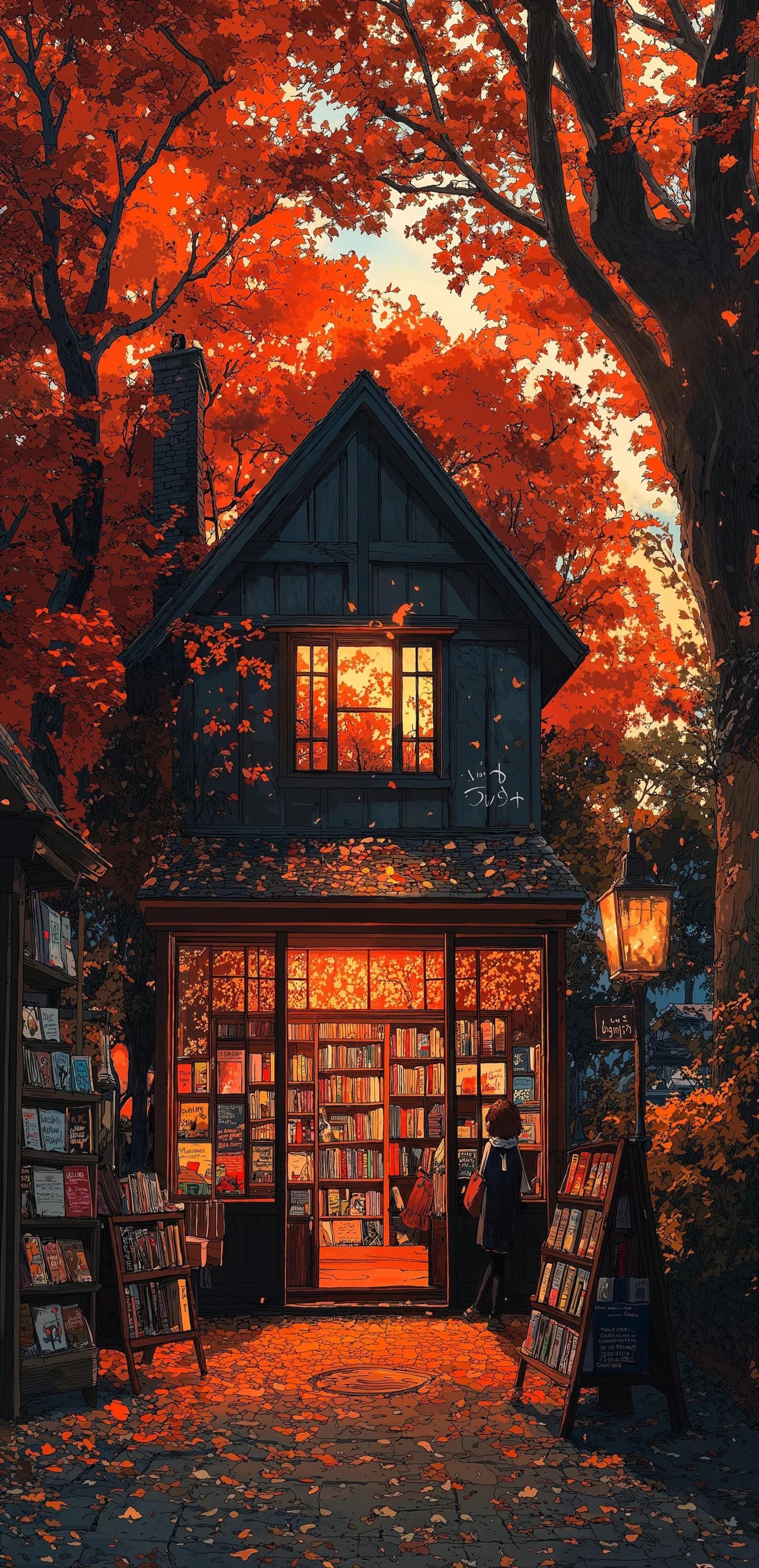 Cozy Autumn Bookshop