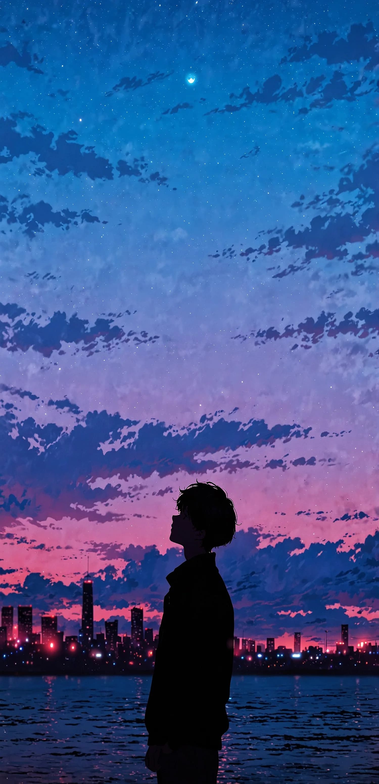 City Sunset Silhouette