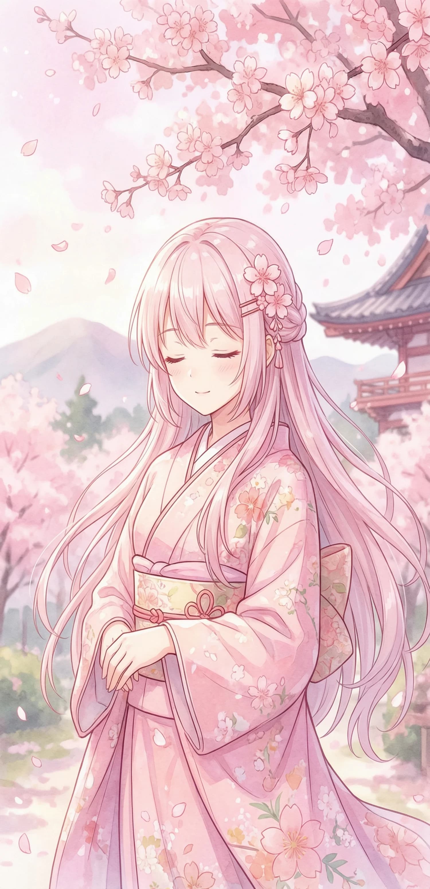 Sakura Kimono Serenity