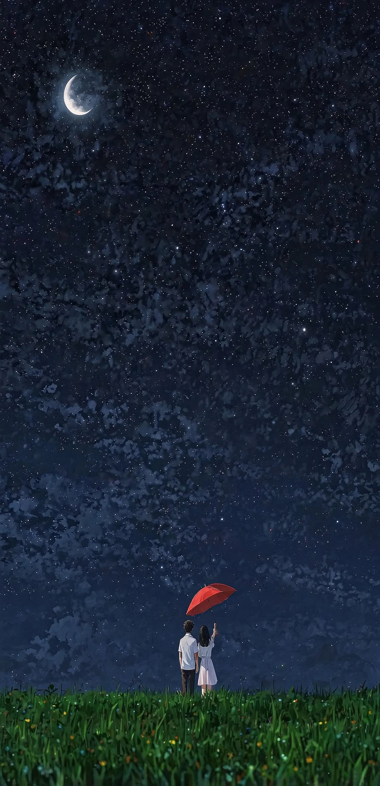 Crescent Night Sky