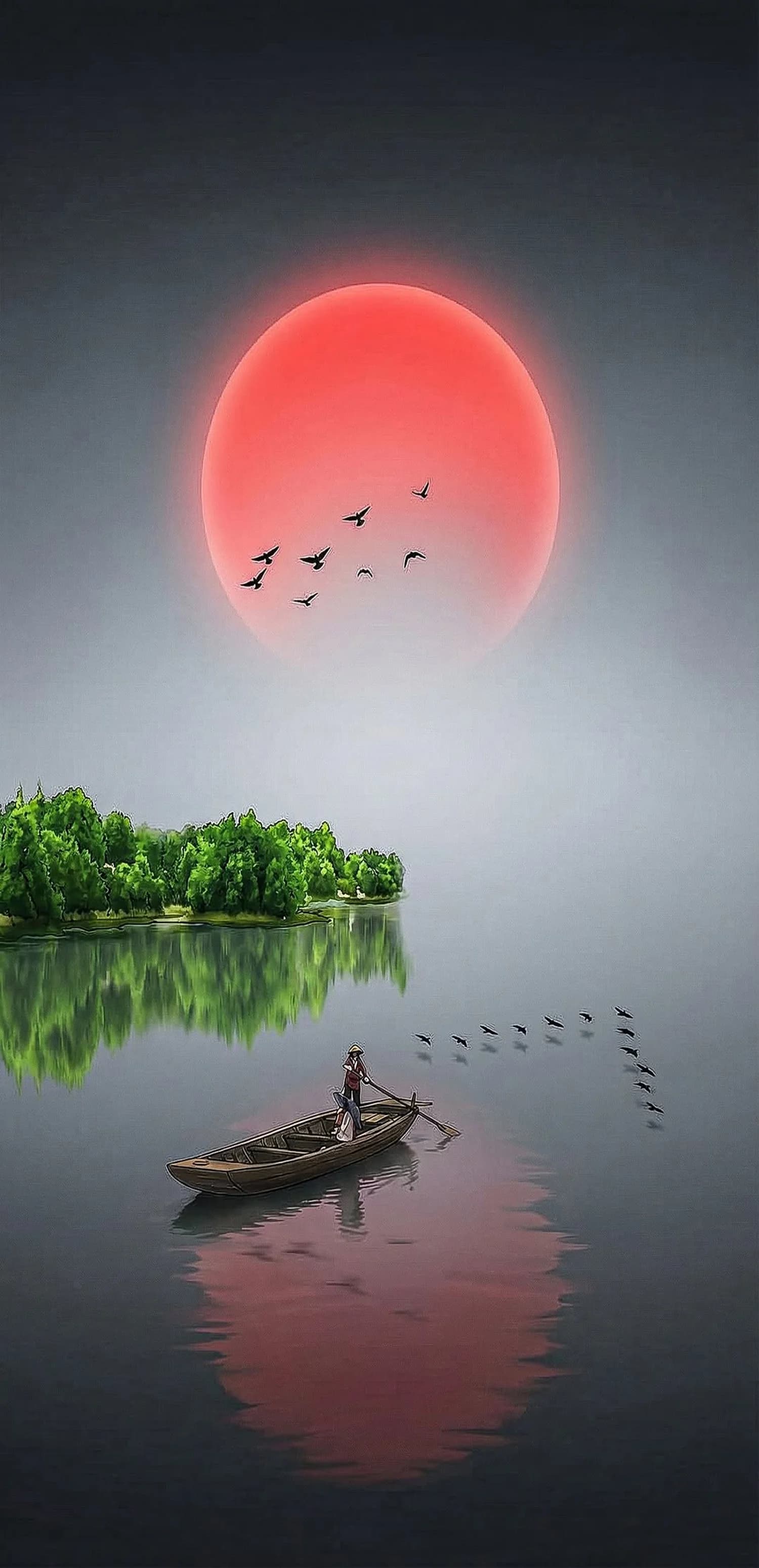 Peaceful Lake Scene