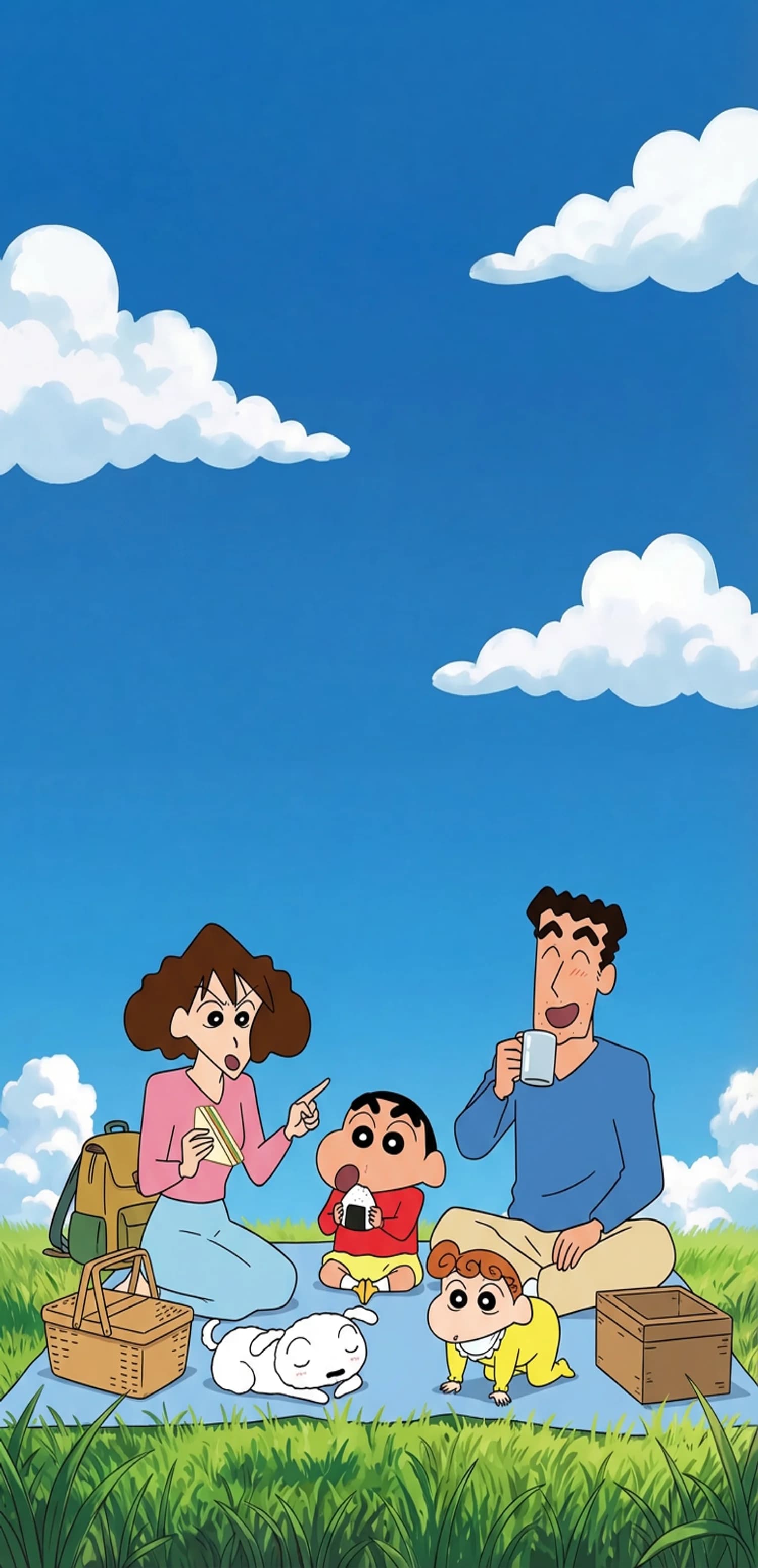 Shinchan with Family
