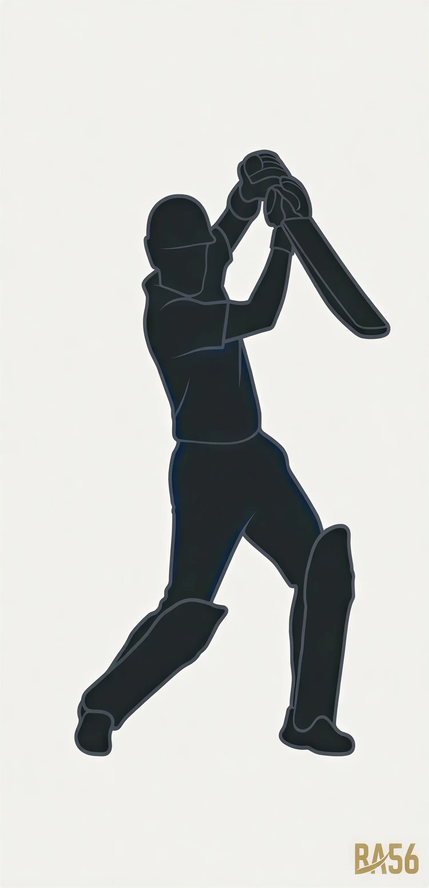 Cricket Player Silhouette