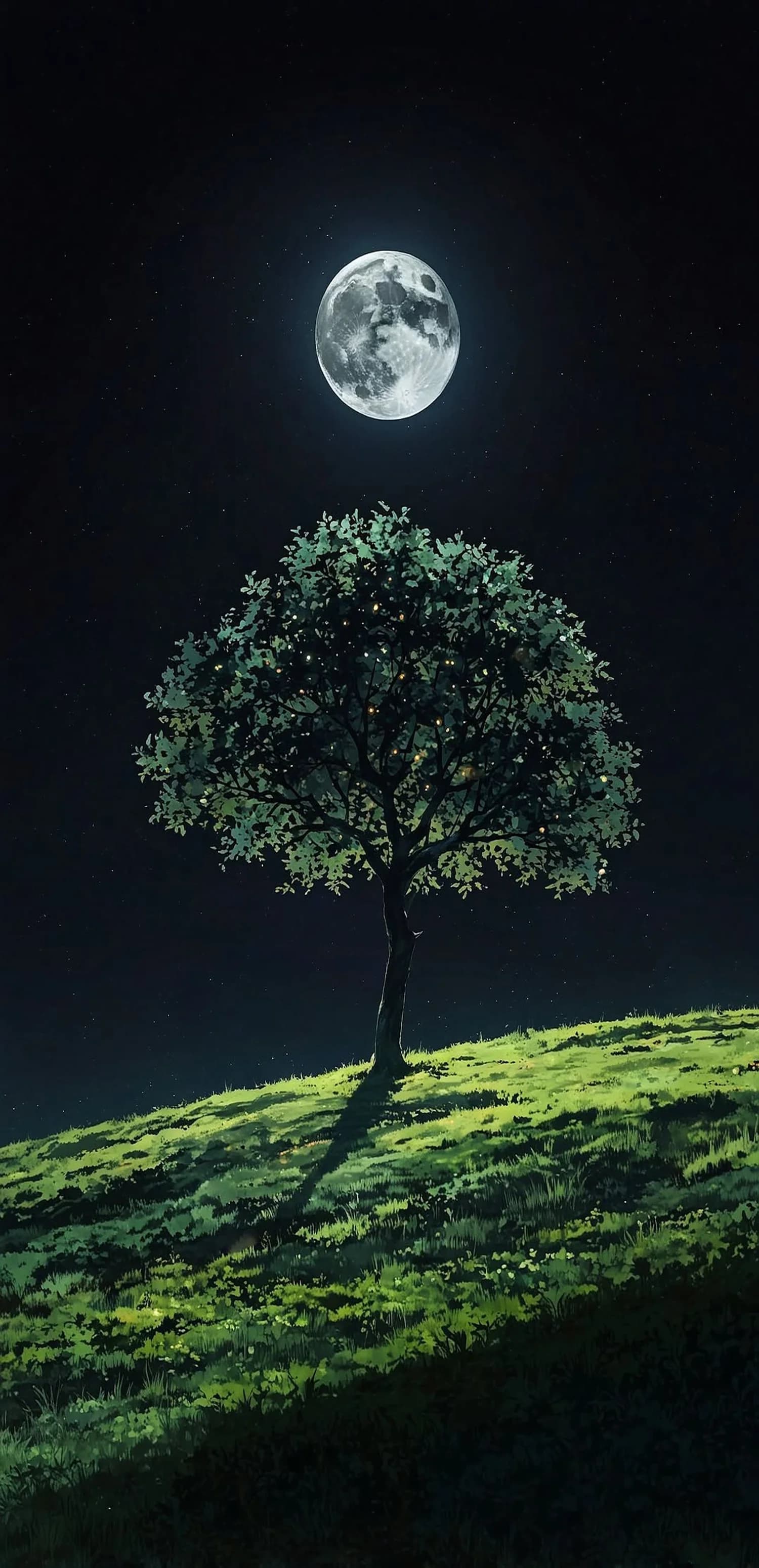 Moonlit Tree Hill