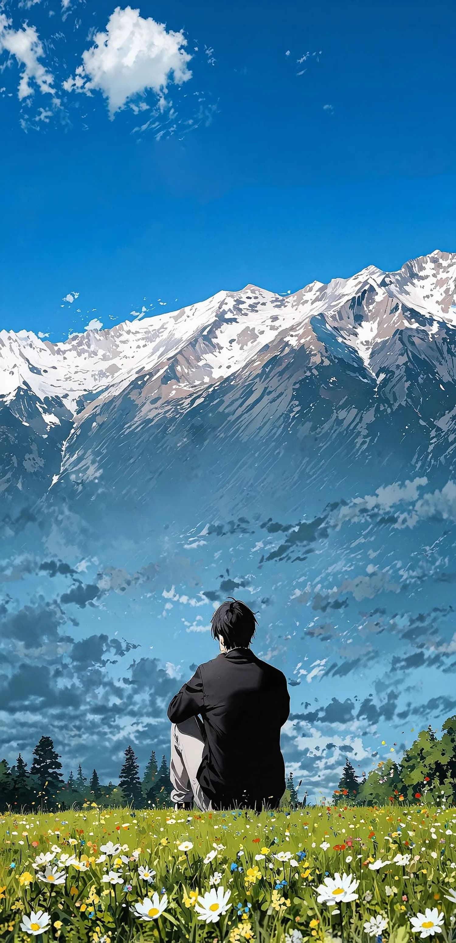 Man In Mountains