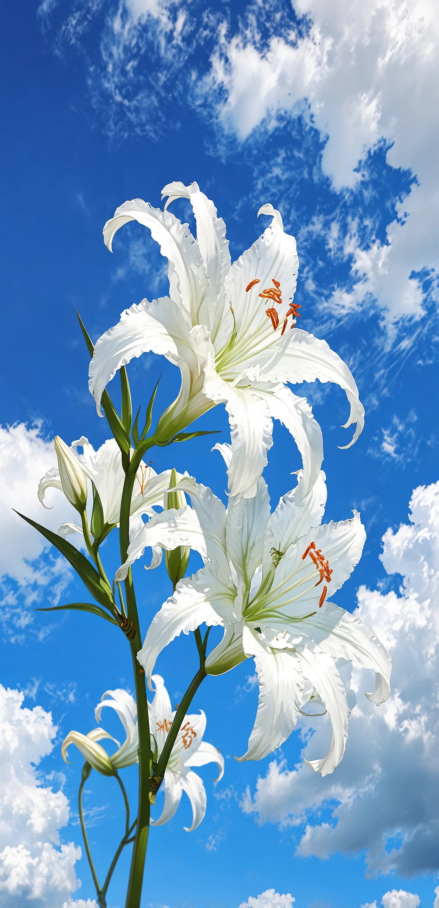 White Lilies Sky