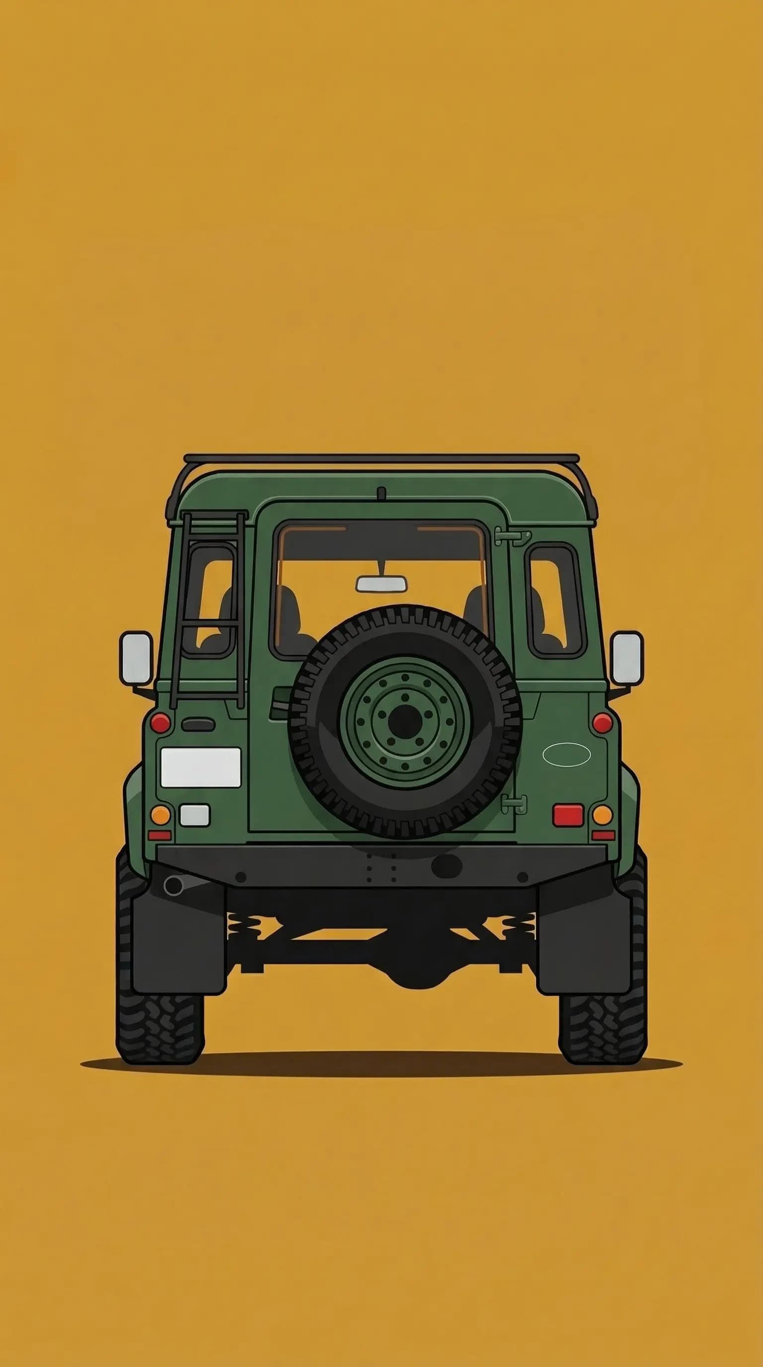 Vintage Green Off-Road Land Rover degender Adventure