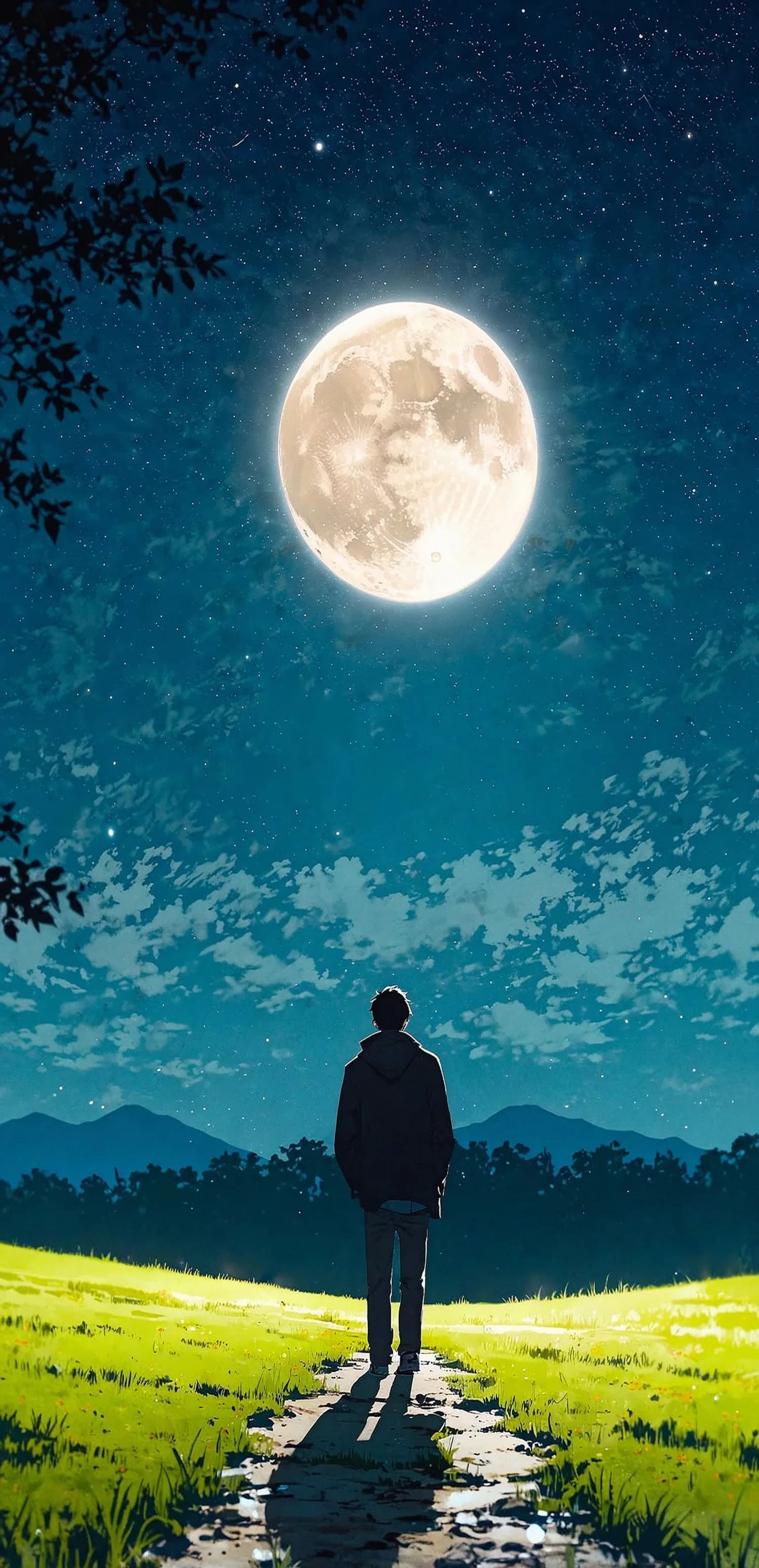 Moonlit Night Walk