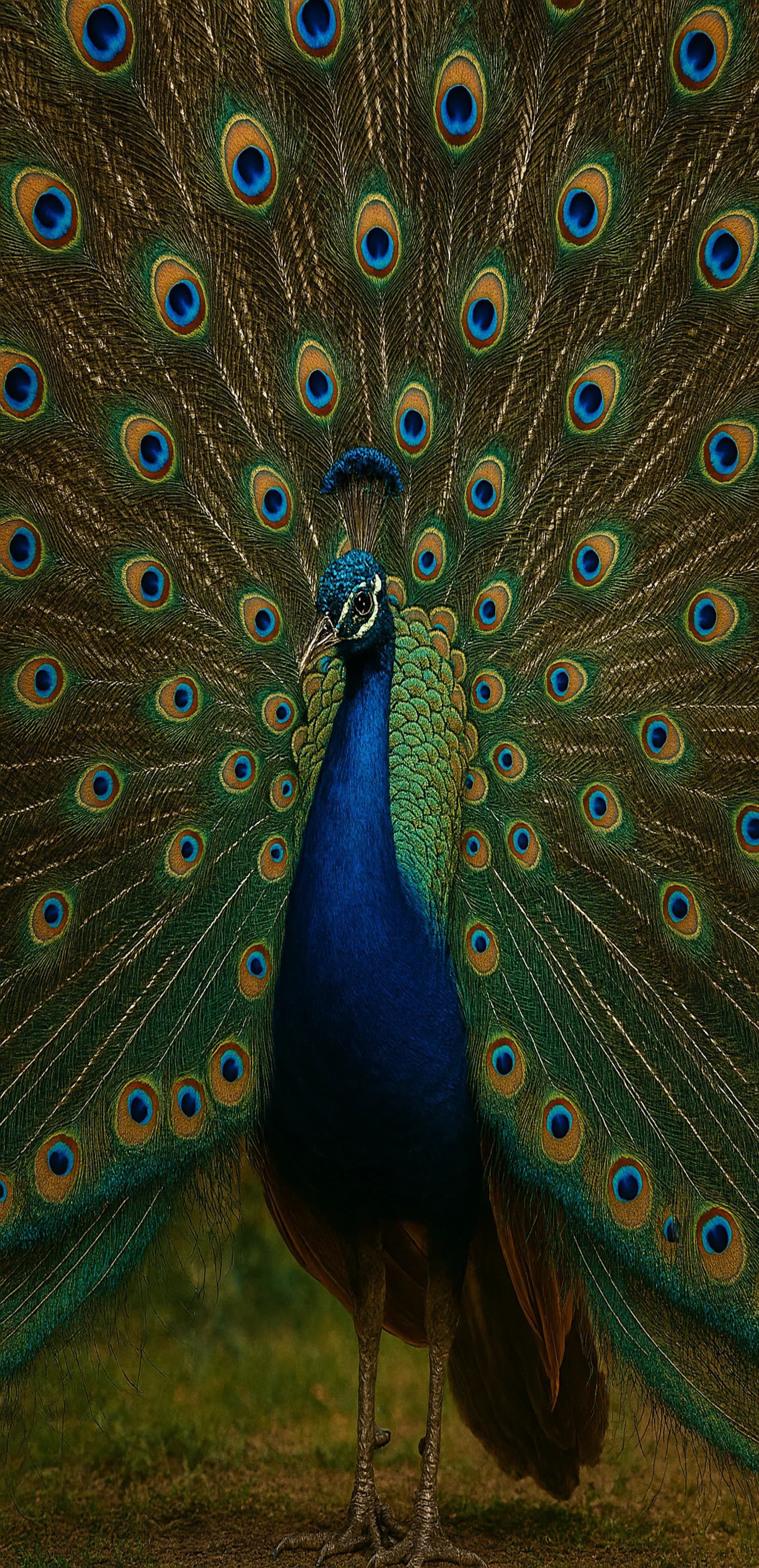 Peacocks Vibrant Display