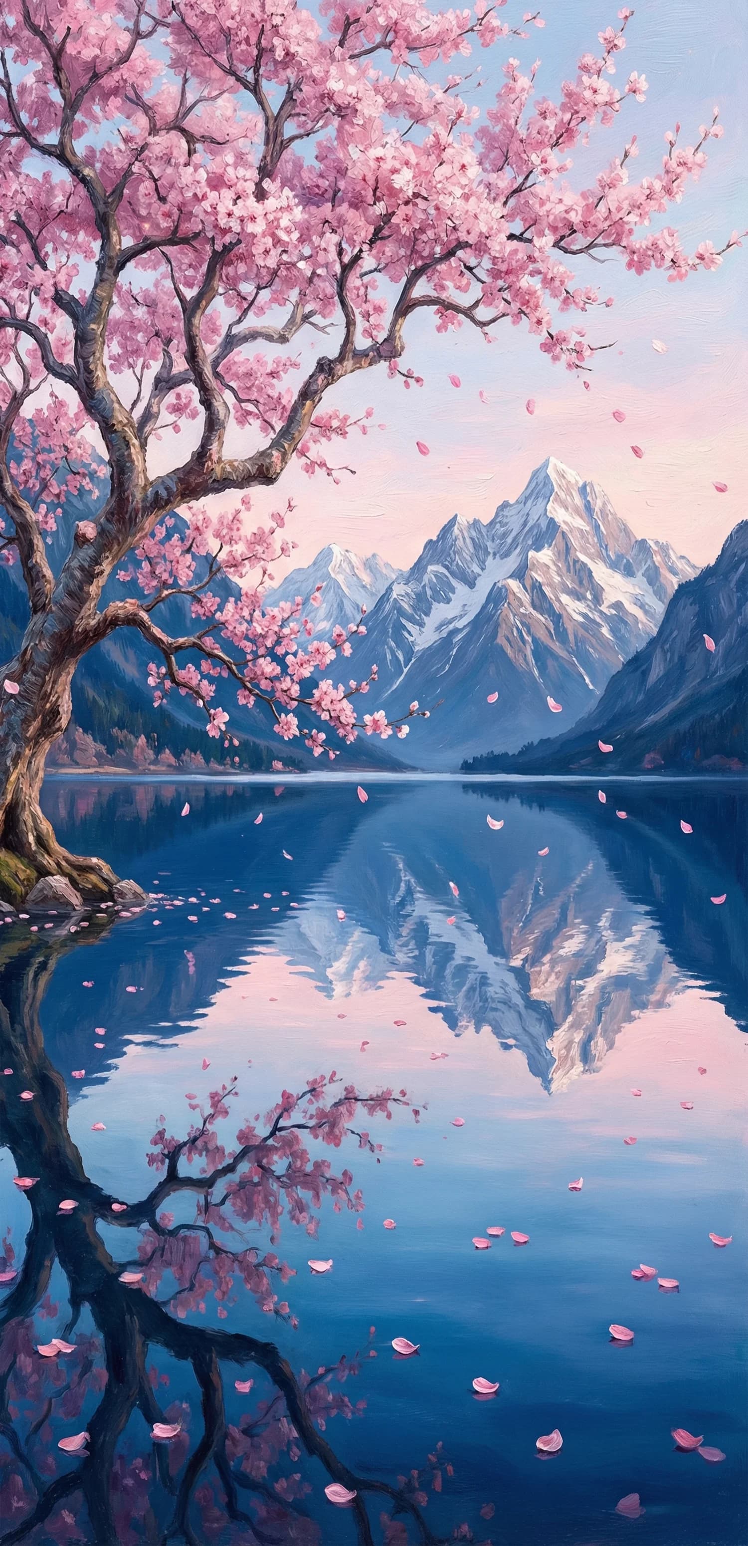 Blooming Mountain Lake