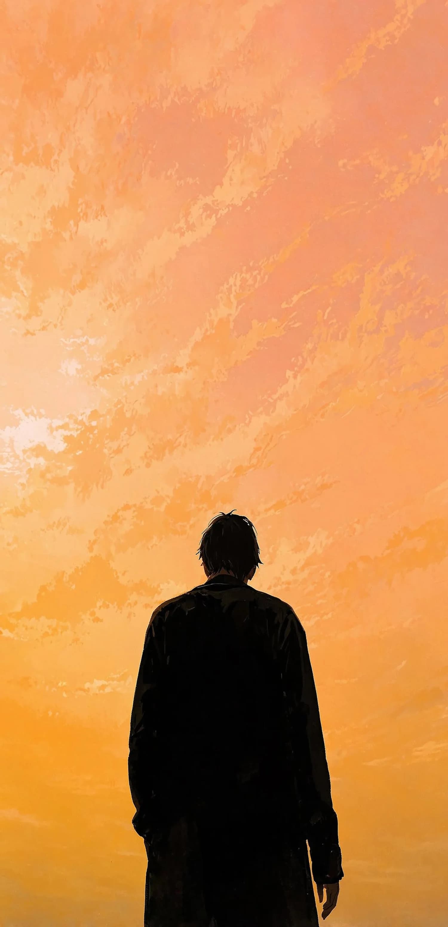 Man In Orange Sky