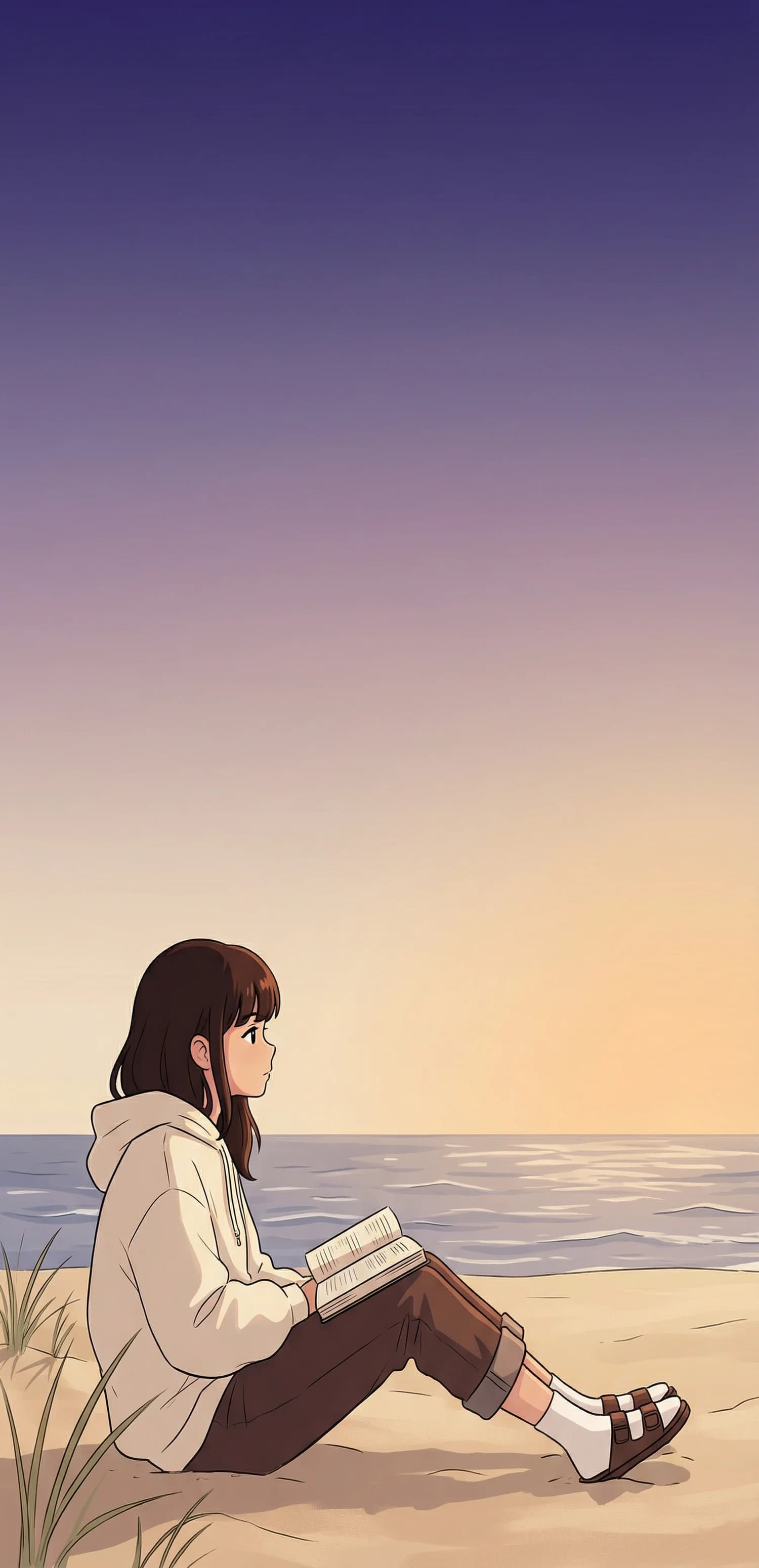 Sunset Reading Moment
