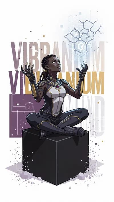 Vibranium Queen wallpaper thumbnail