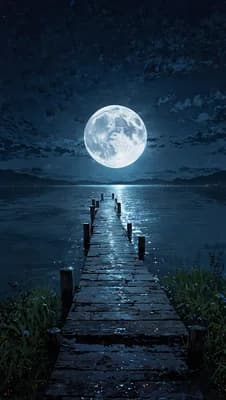 Moonlit Serene Escape wallpaper thumbnail