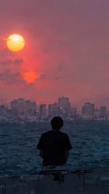City Sunset Solitude wallpaper thumbnail